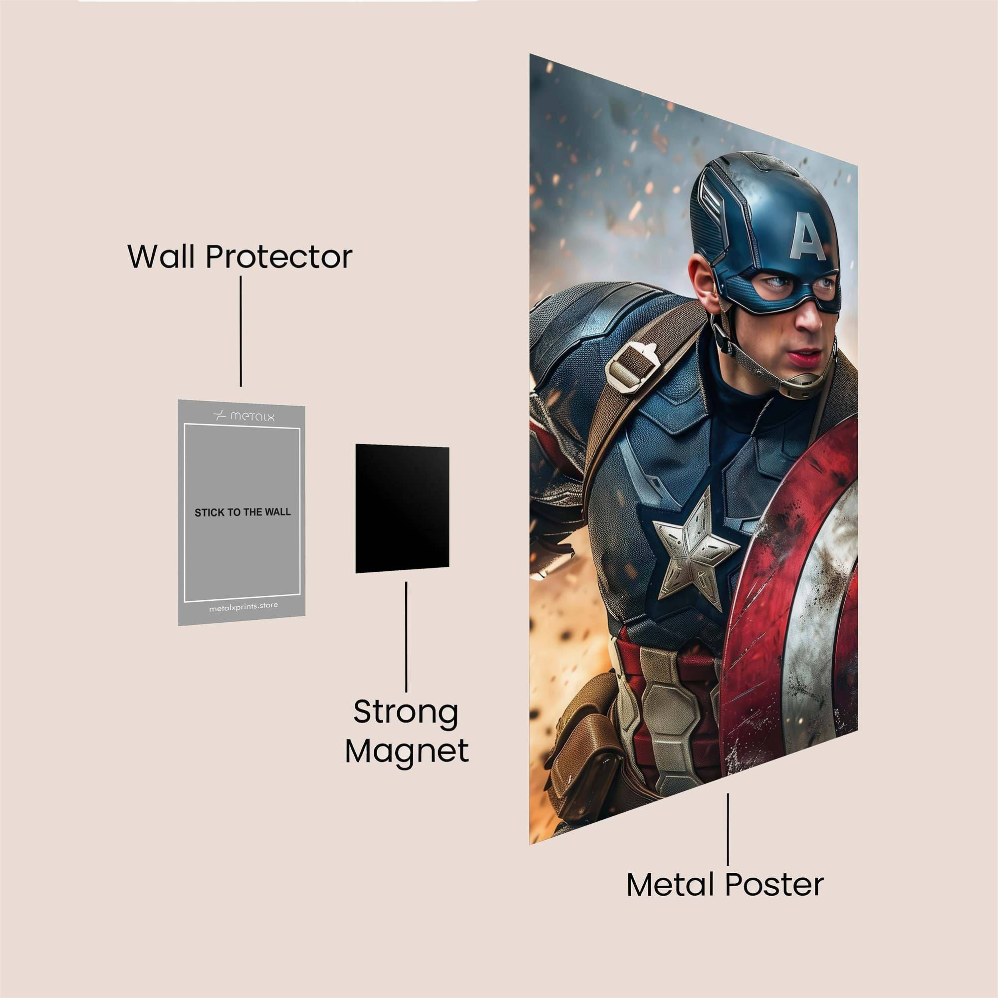 Captain Resolute Safe Wall Magnetic / M