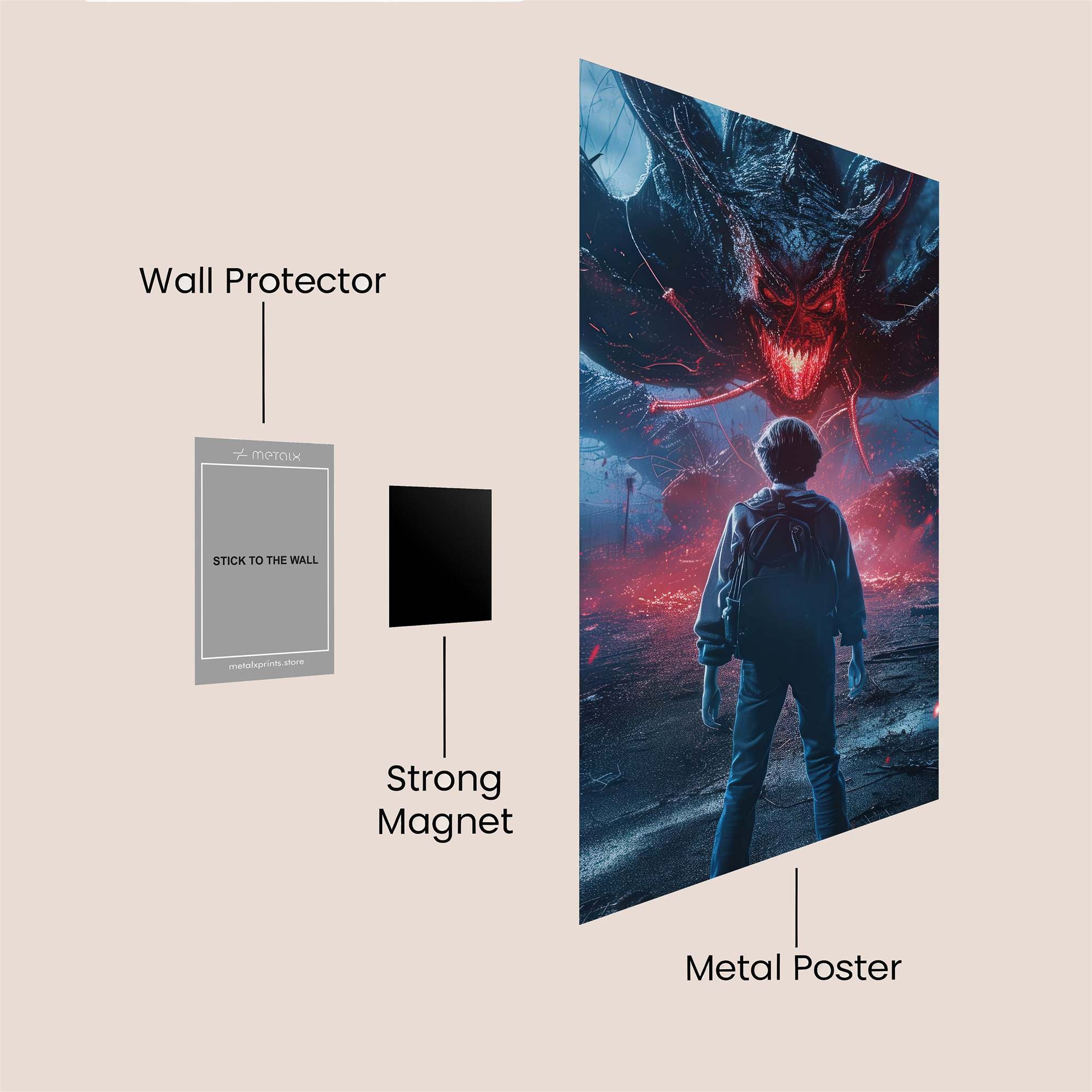 Monster Menace Safe Wall Magnetic / M