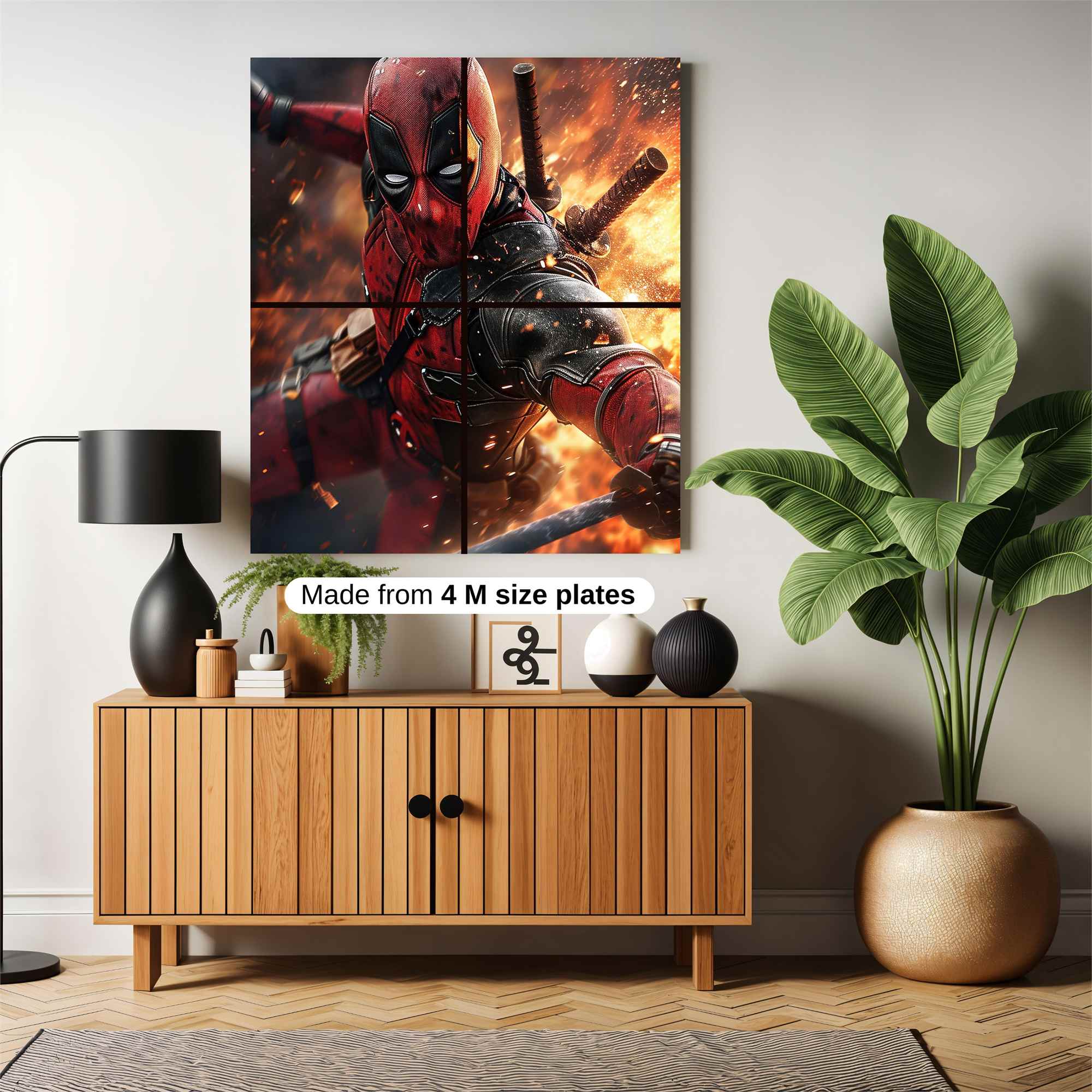 Deadpool Inferno Safe Wall Magnetic / M