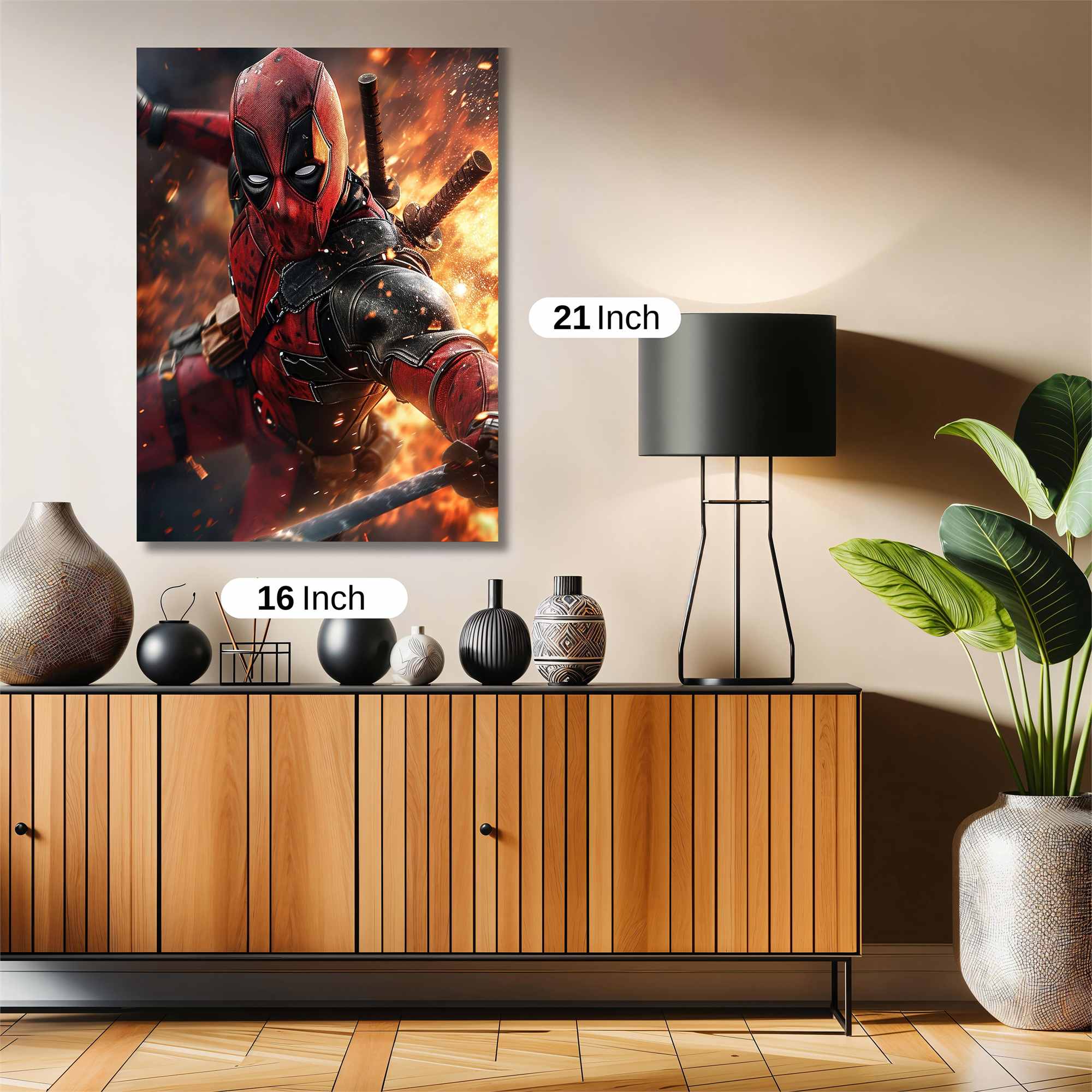 Deadpool Inferno Safe Wall Magnetic / M