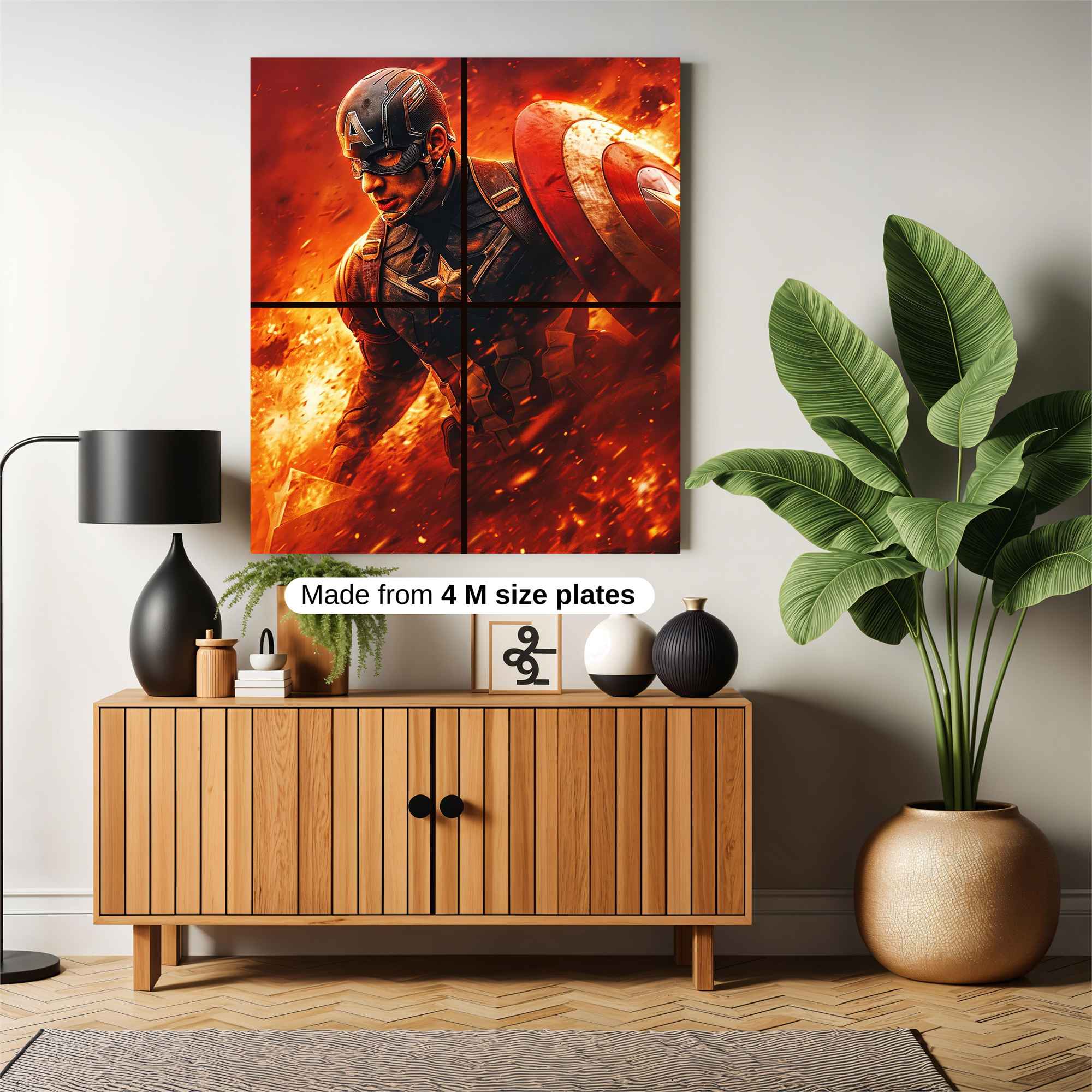 Captain Fiery Safe Wall Magnetic / M