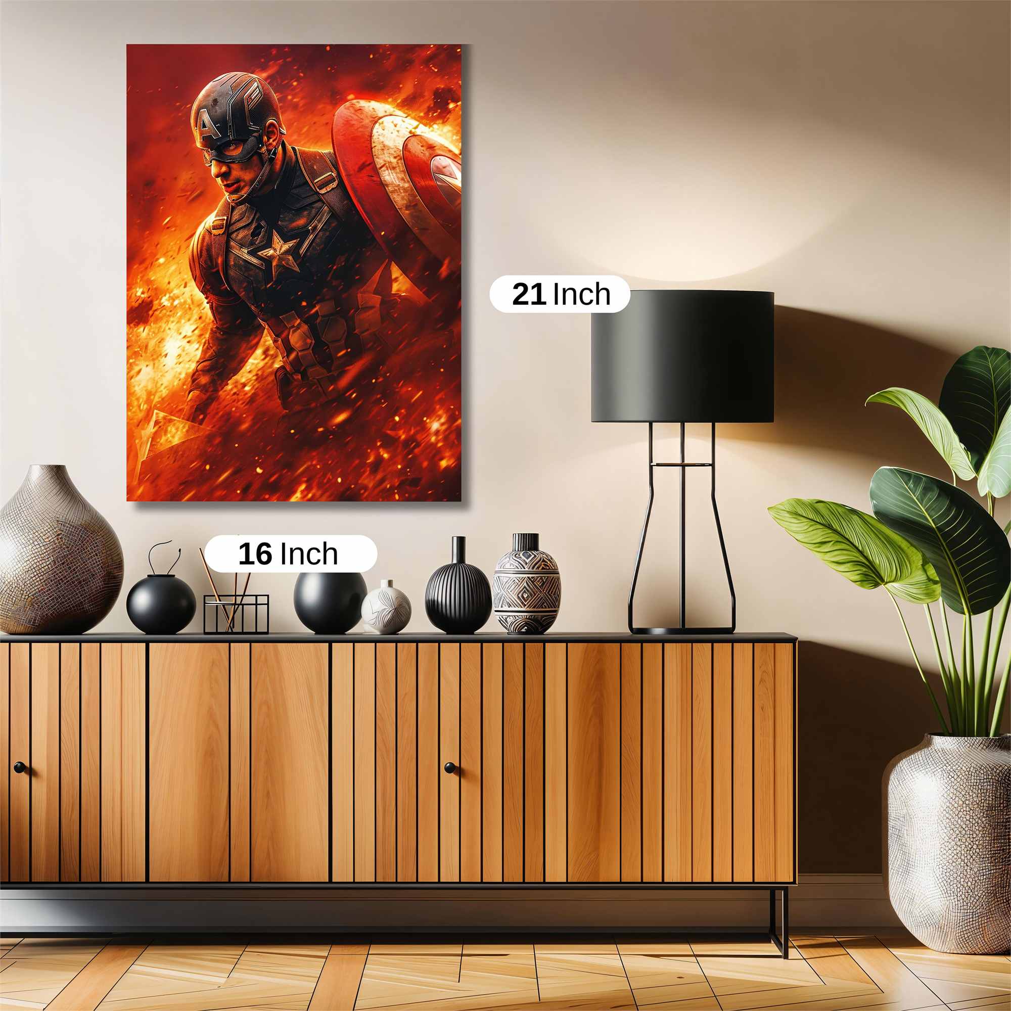 Captain Fiery Safe Wall Magnetic / M