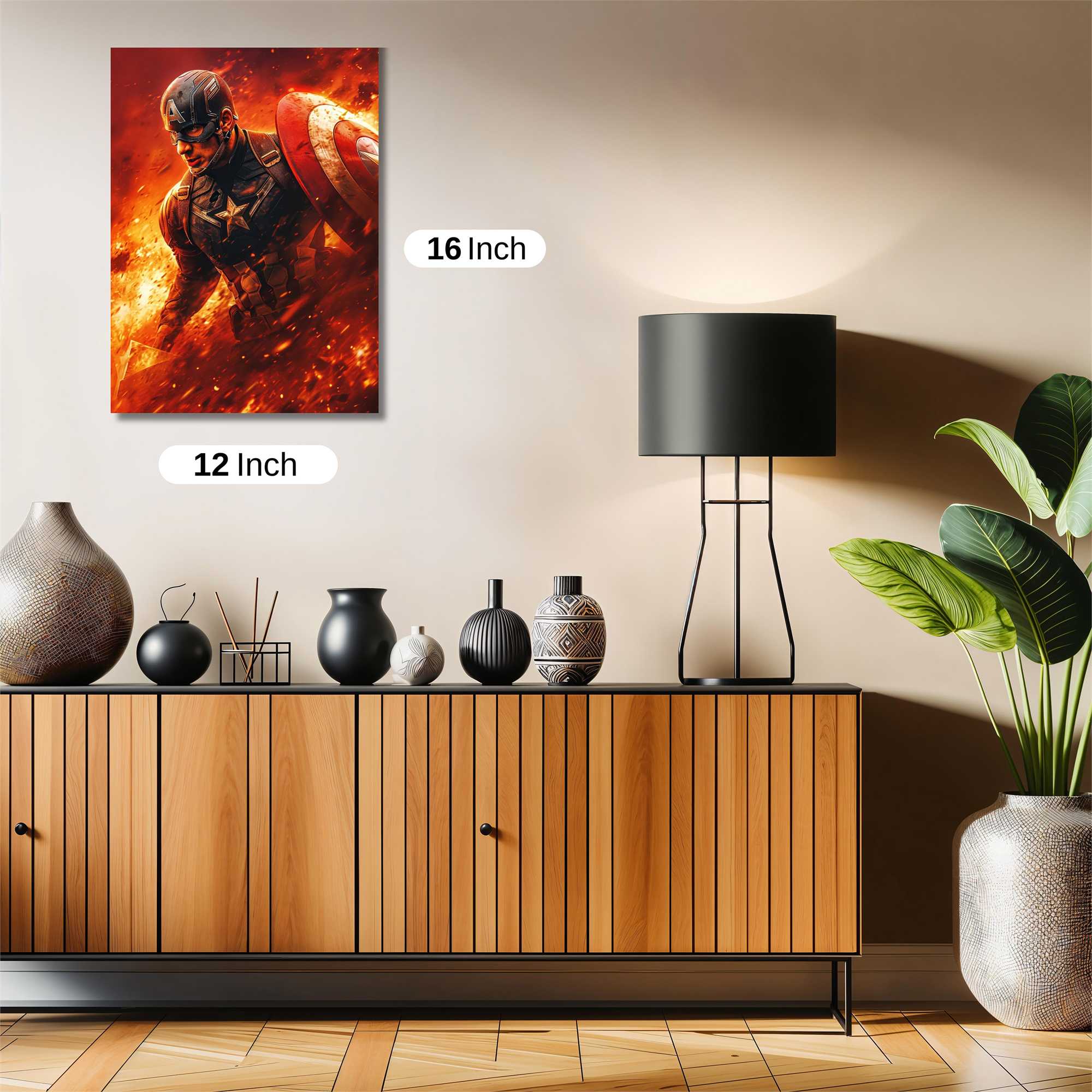 Captain Fiery Safe Wall Magnetic / M