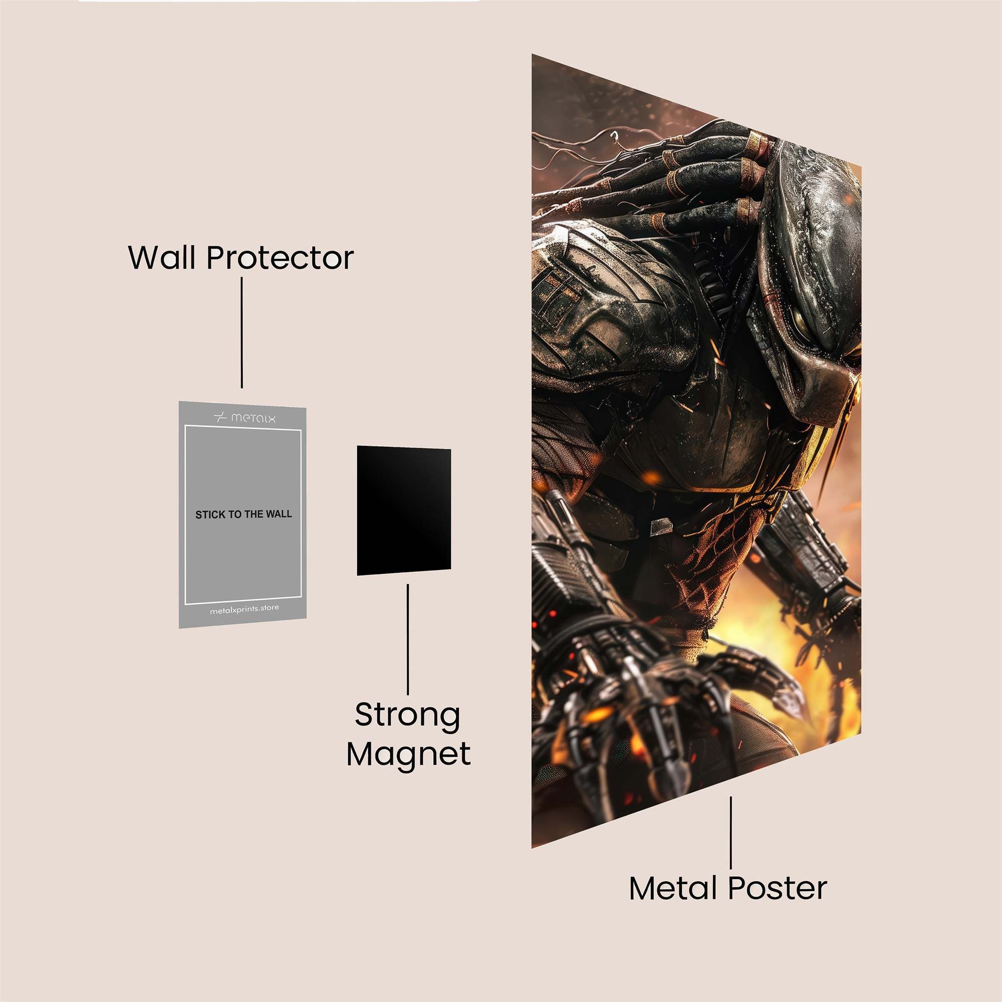 Predator Ferocity Safe Wall Magnetic / M