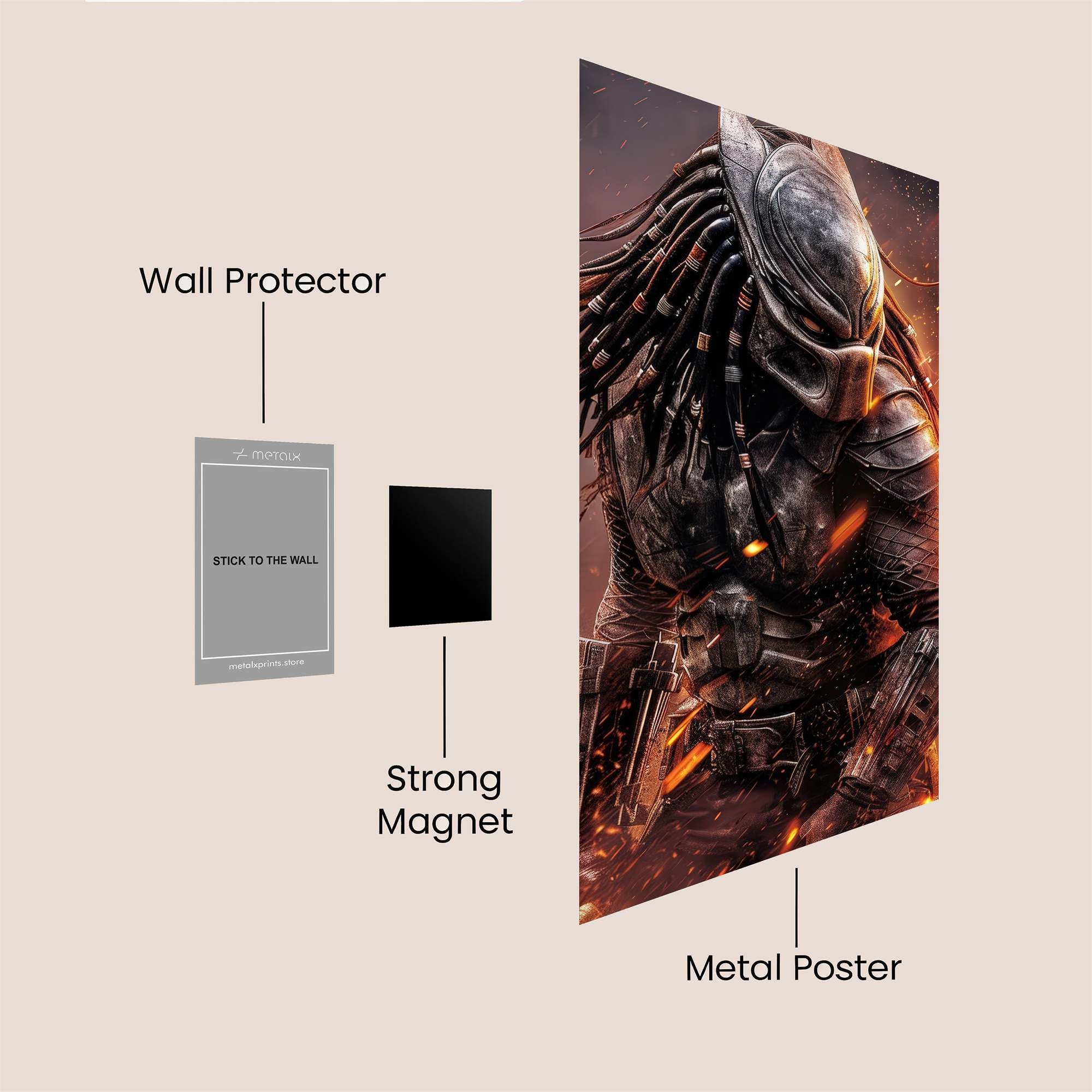 Predator Inferno Safe Wall Magnetic / M