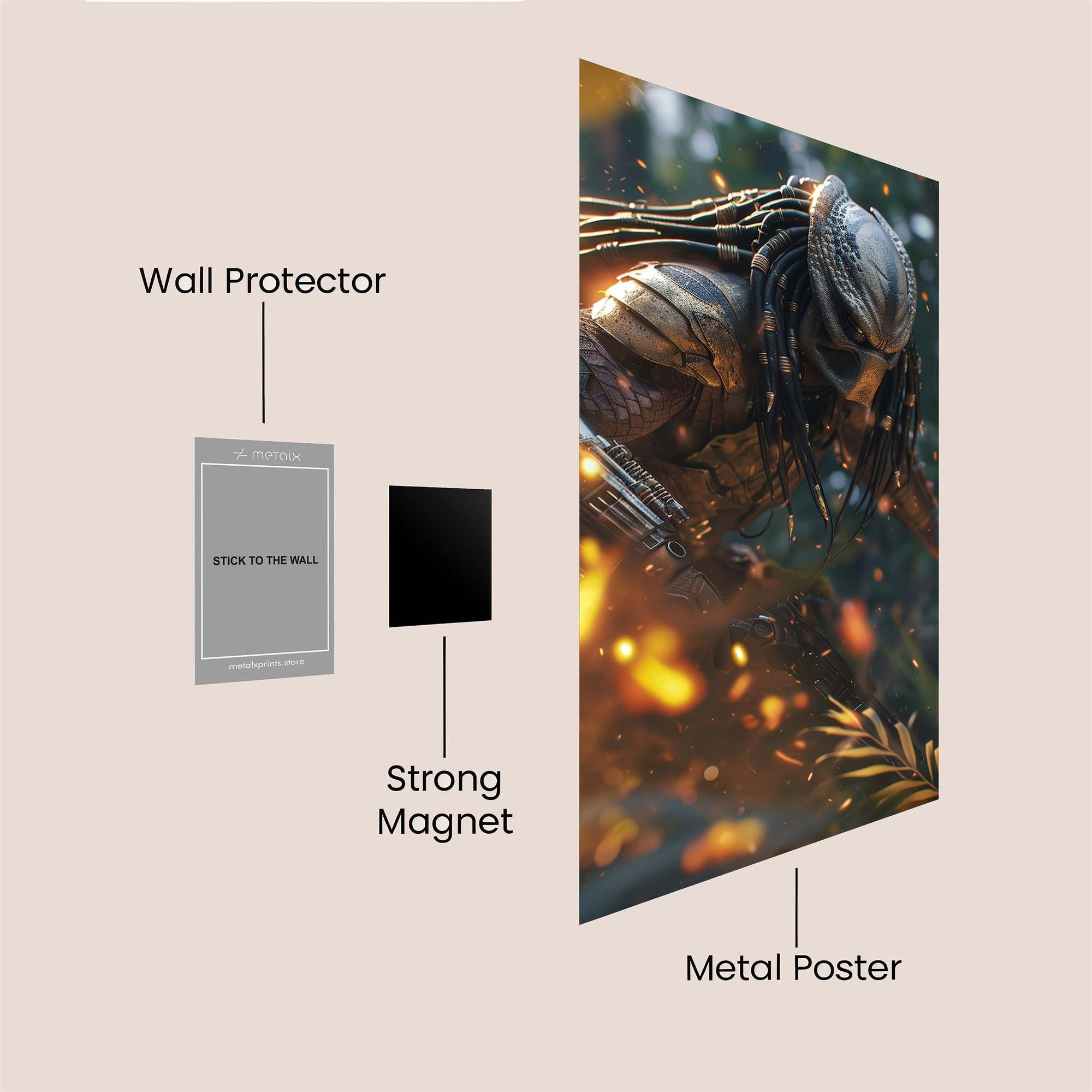 Predator Blaze Safe Wall Magnetic / M