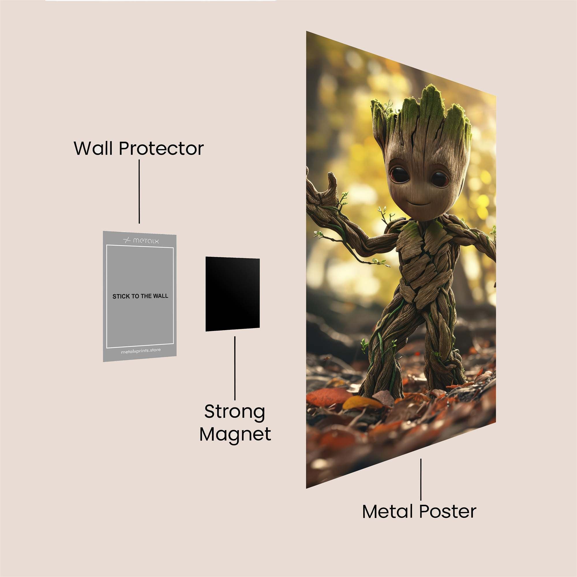 Groot Jubilant Safe Wall Magnetic / M