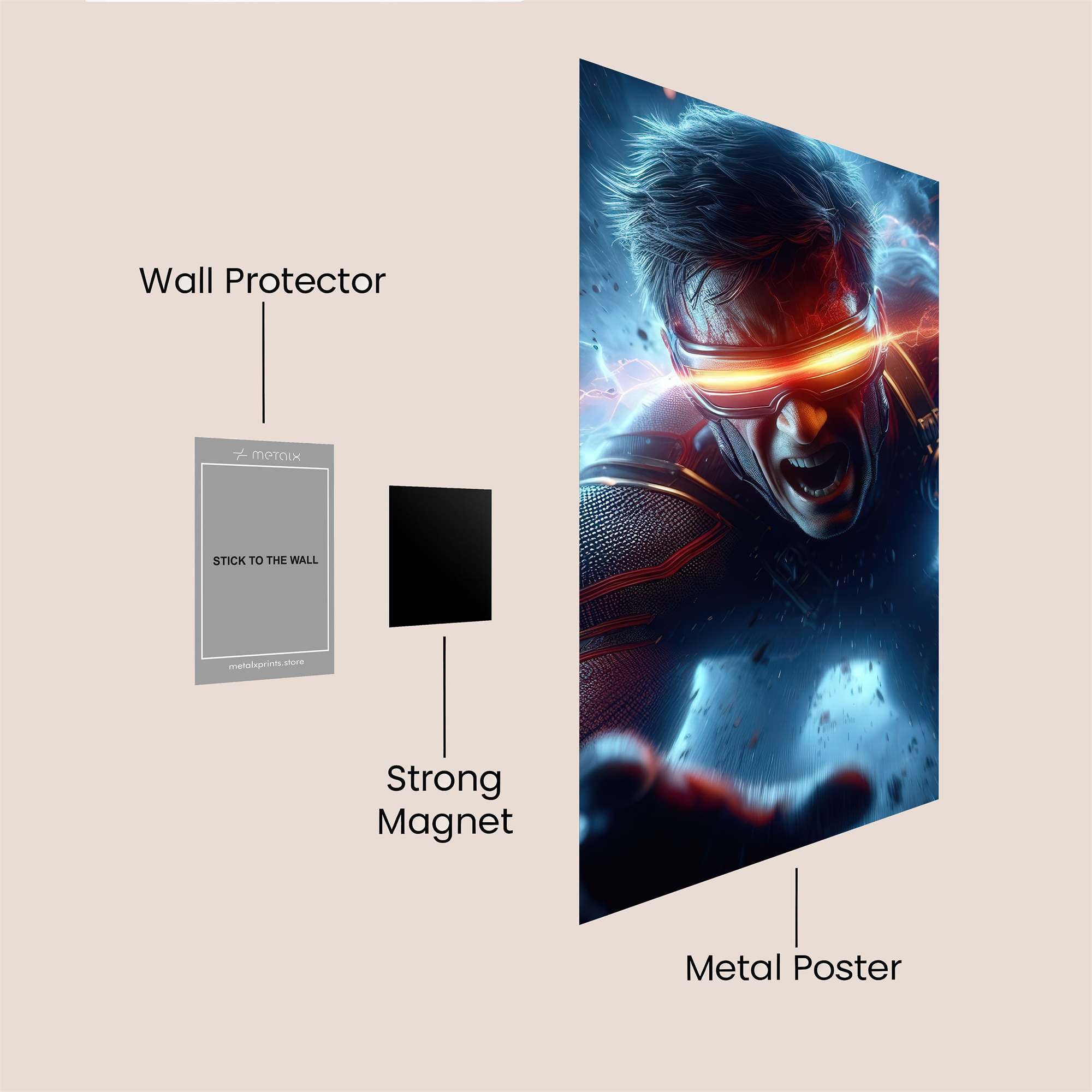 Cyclops Unleashed Safe Wall Magnetic / M