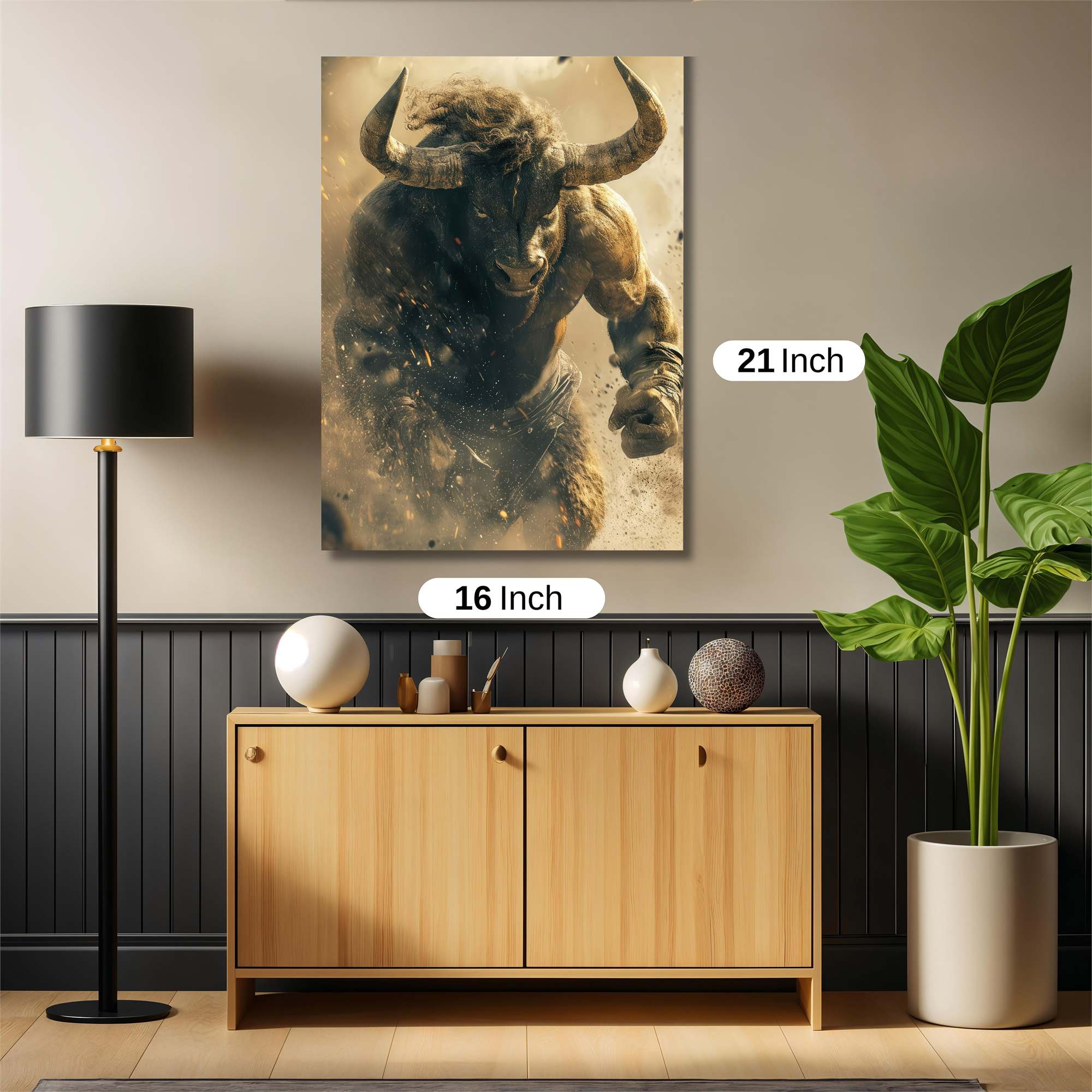 Minotaur Menace Safe Wall Magnetic / M