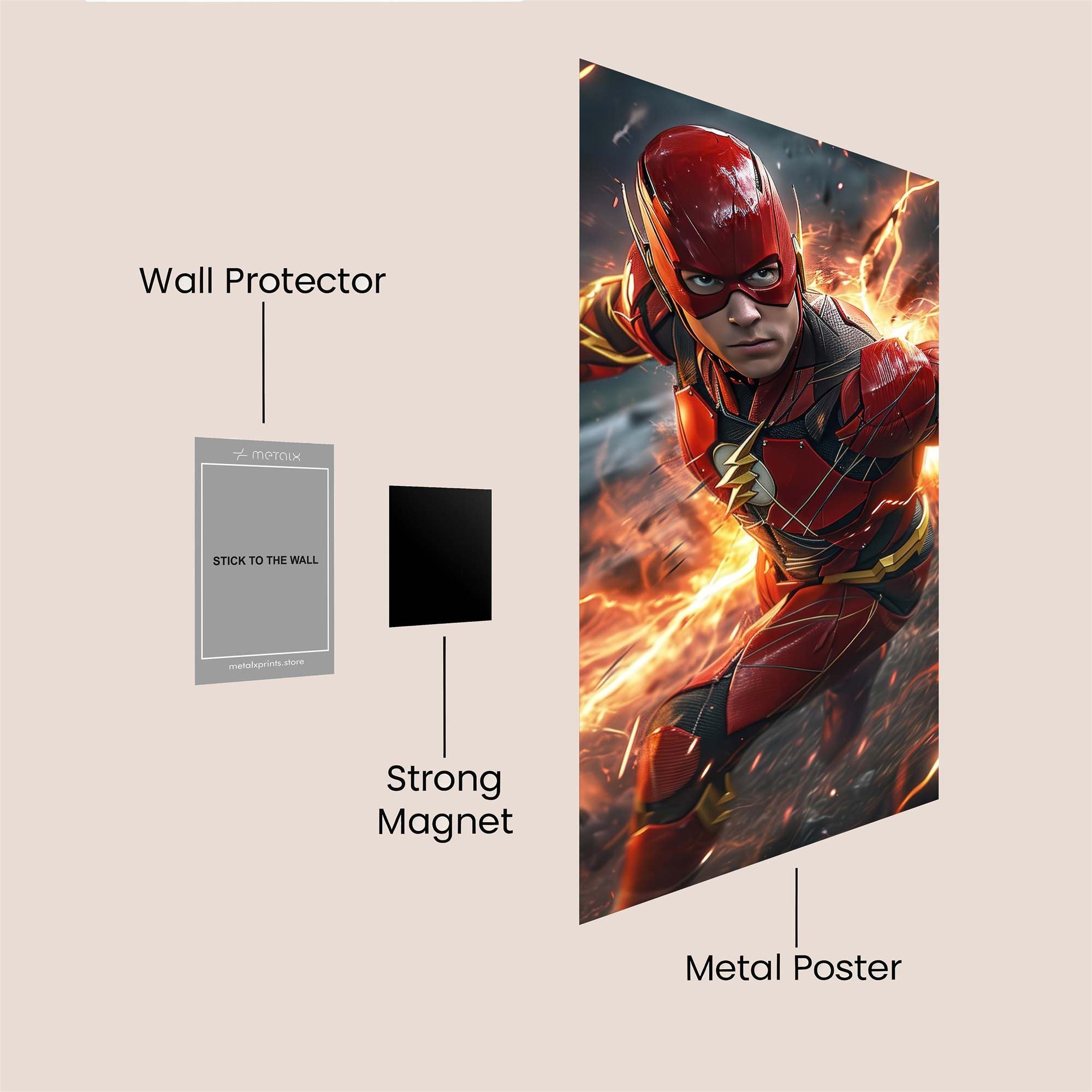 Flash Fiery Safe Wall Magnetic / M
