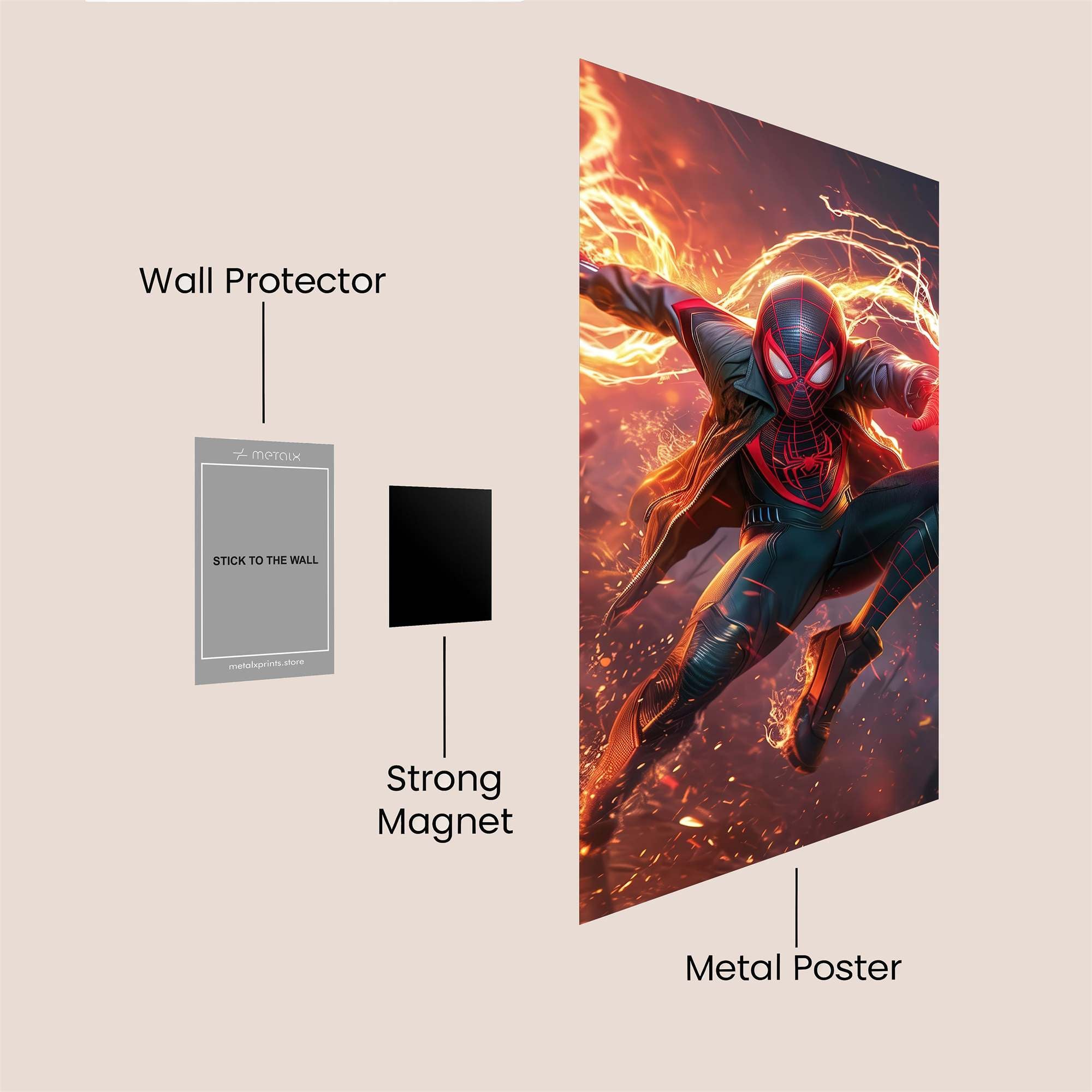 Miles Menacing Safe Wall Magnetic / M