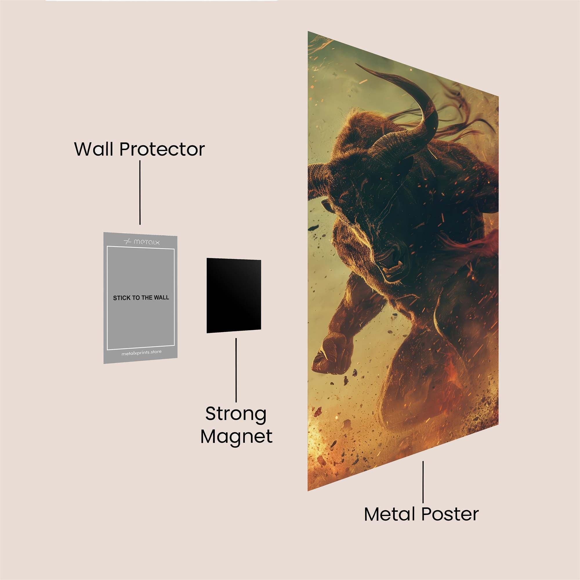 Minotaur Rage Safe Wall Magnetic / M