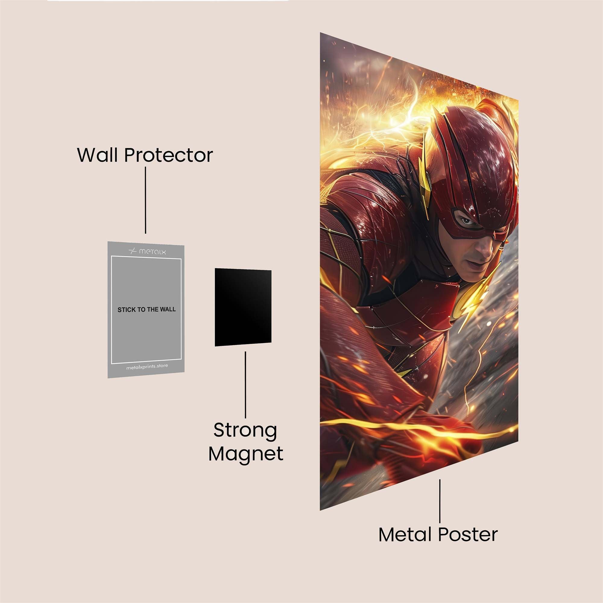 Flash Blaze Safe Wall Magnetic / M