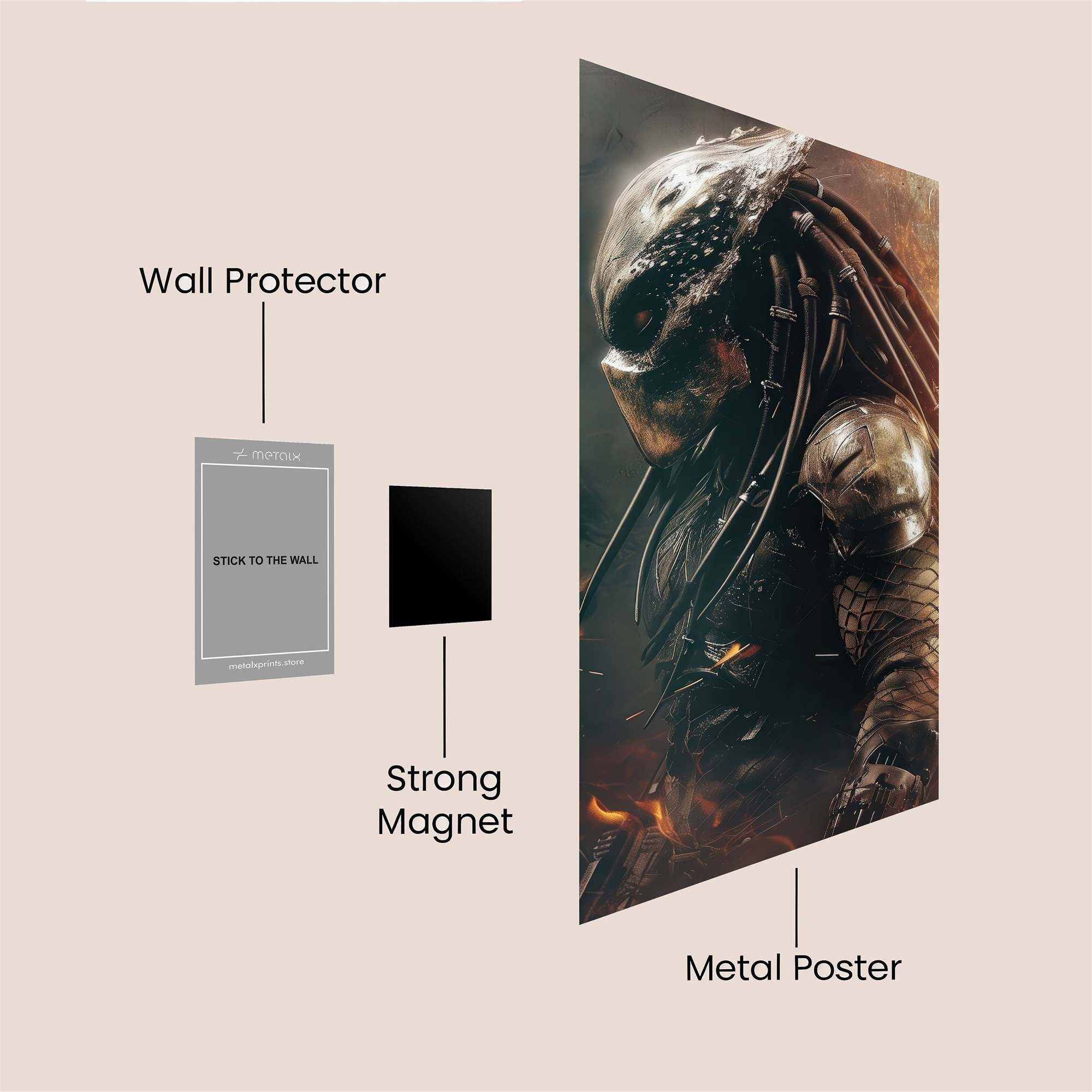 Predator Inferno Safe Wall Magnetic / M