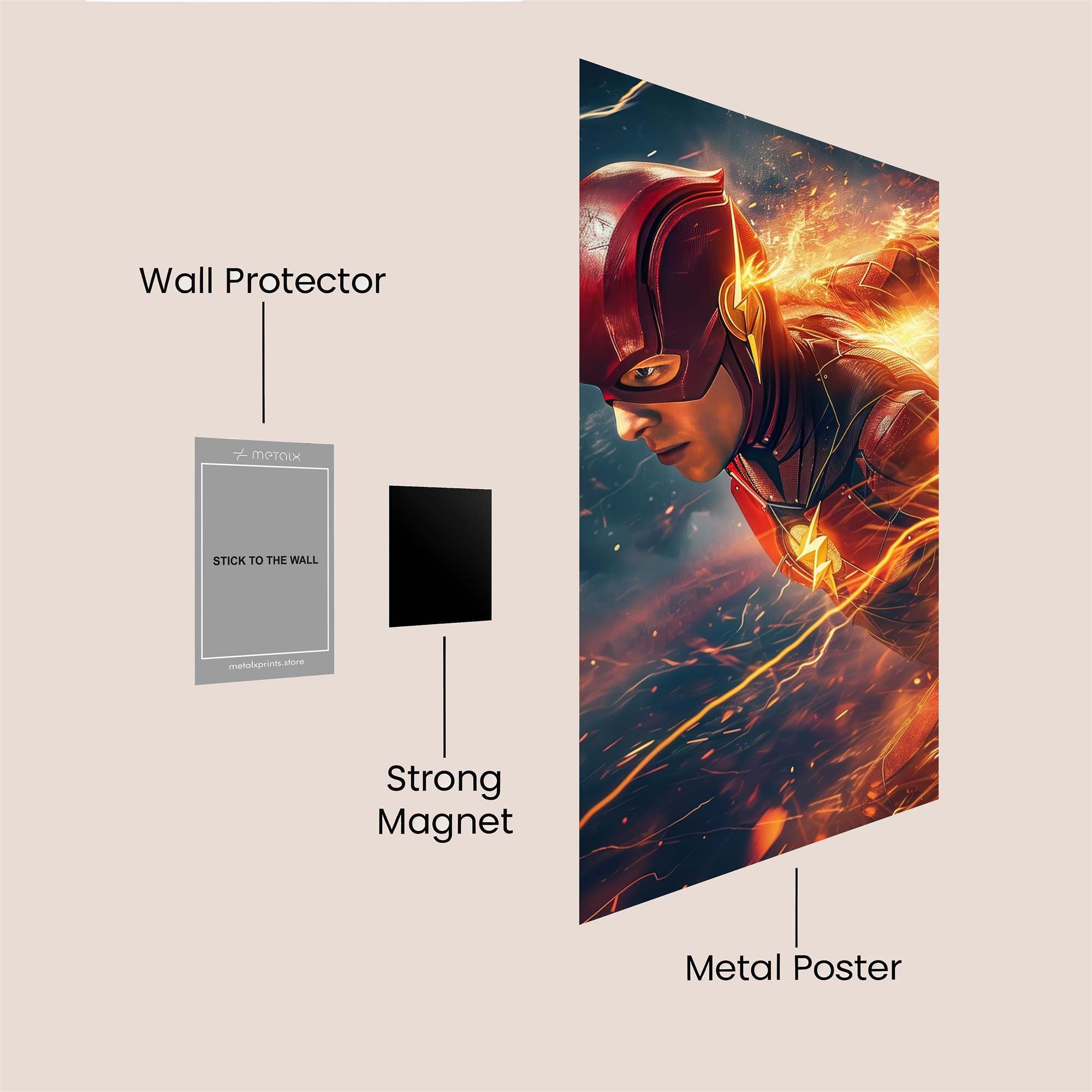 Flash Blaze Safe Wall Magnetic / M