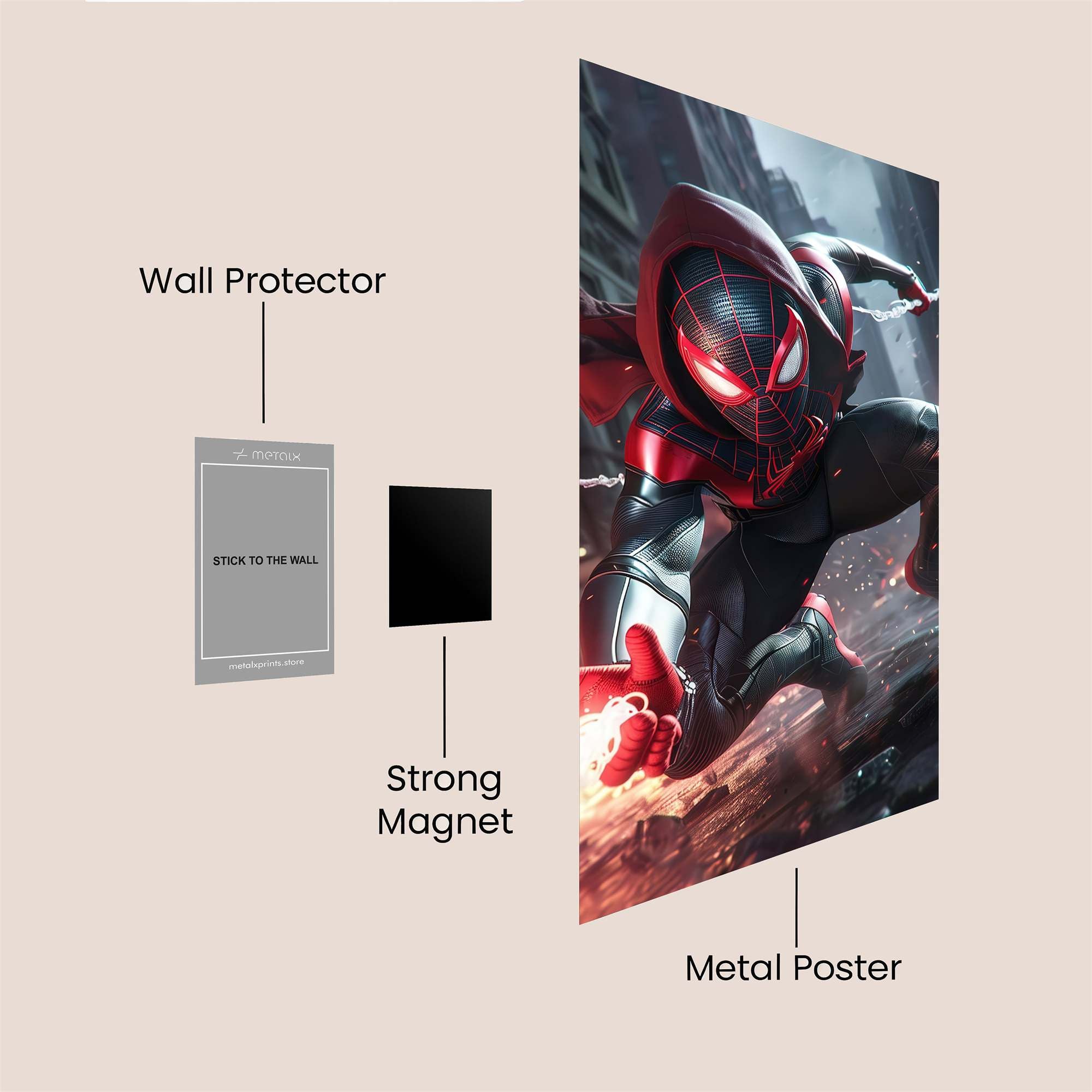 Miles Menace Safe Wall Magnetic / M