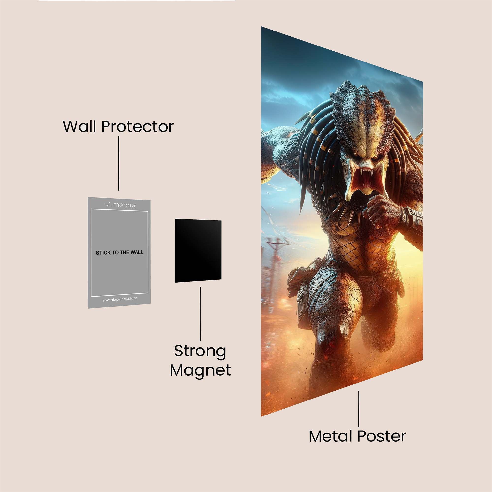 Predator Rampage Safe Wall Magnetic / M