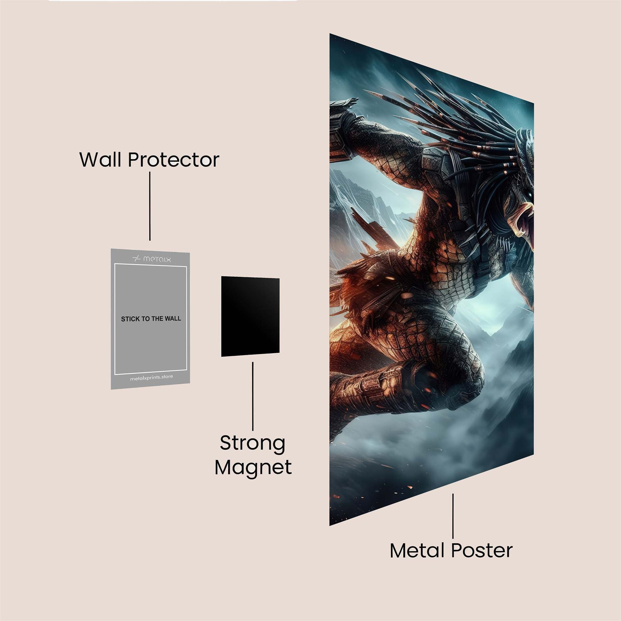 Predator Frenzy Safe Wall Magnetic / M