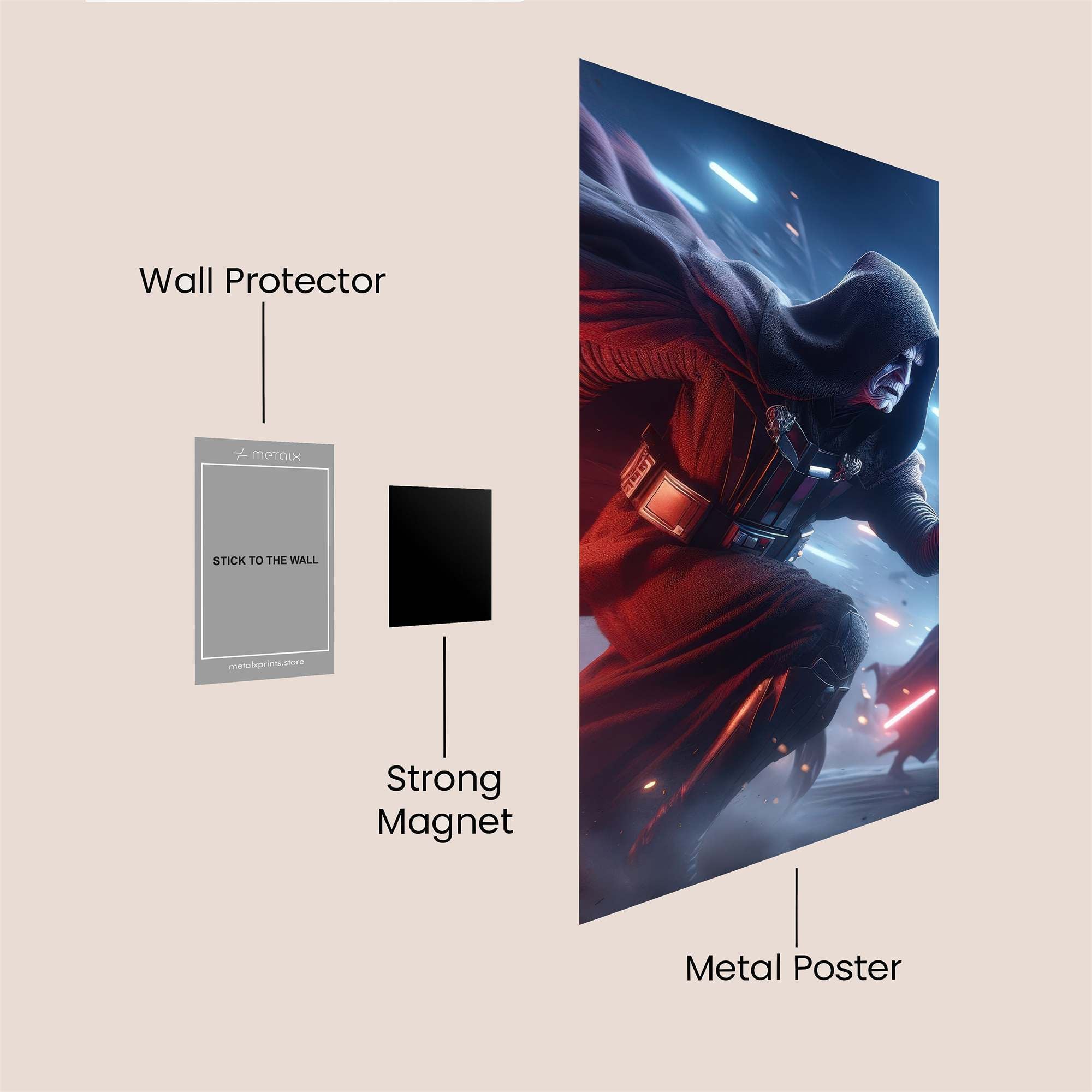 Vader Unleashed Safe Wall Magnetic / M