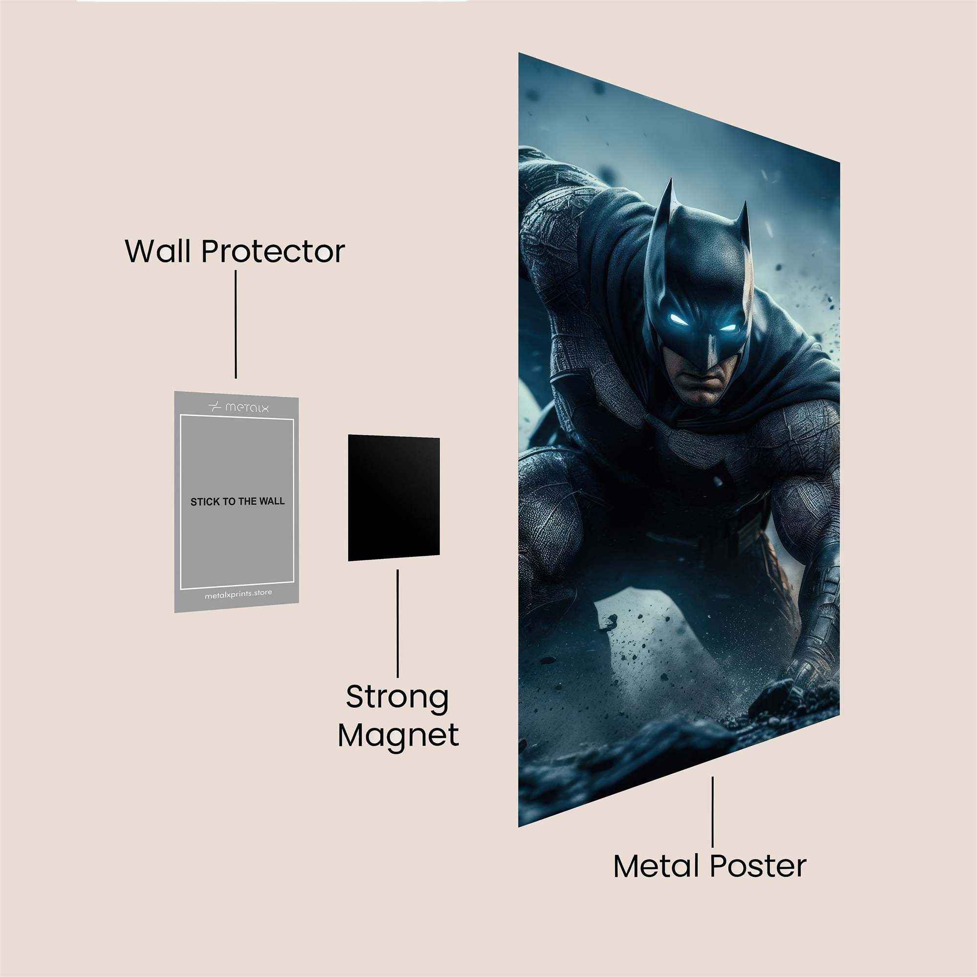 Batman Intense Safe Wall Magnetic / M