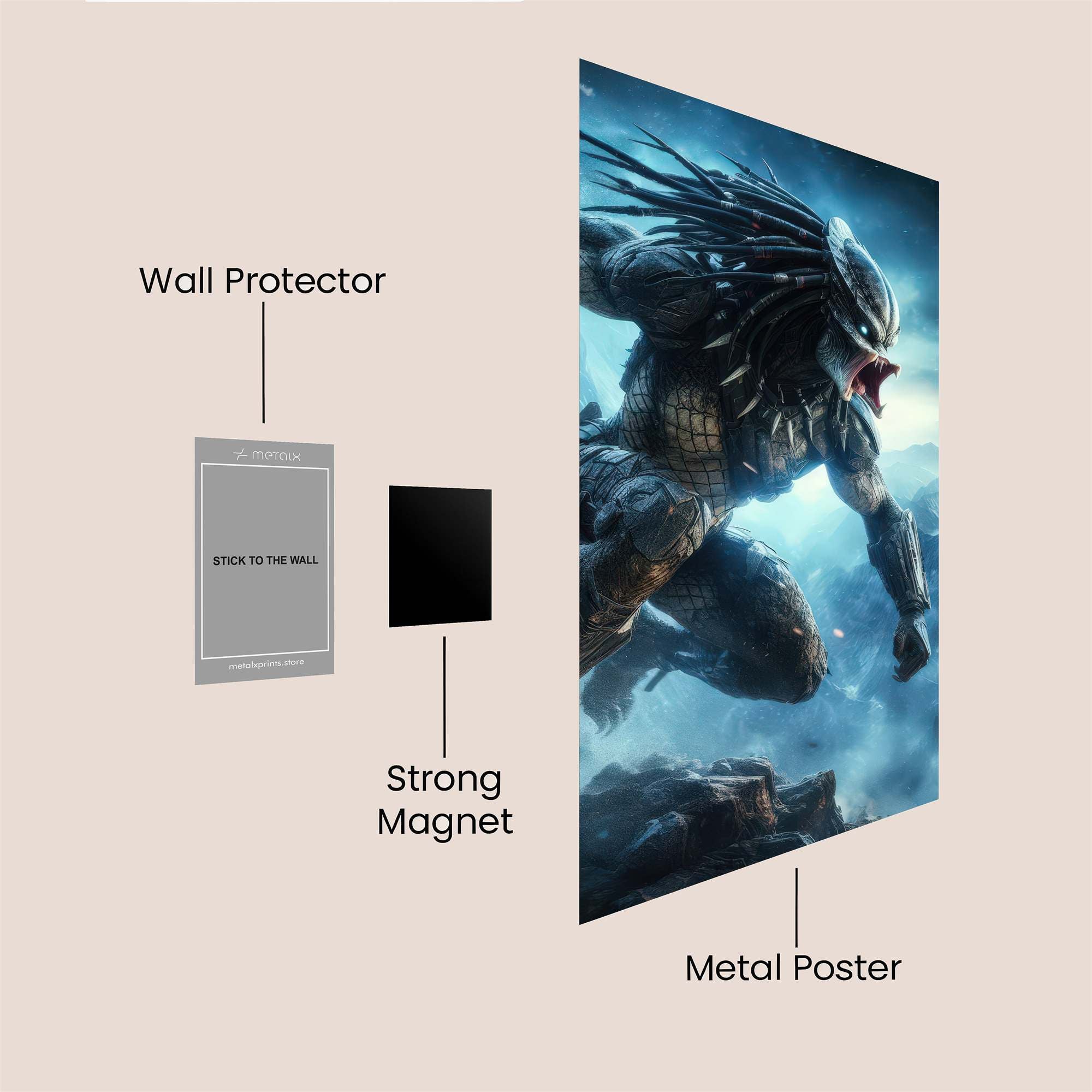 Predator Fierce Safe Wall Magnetic / M