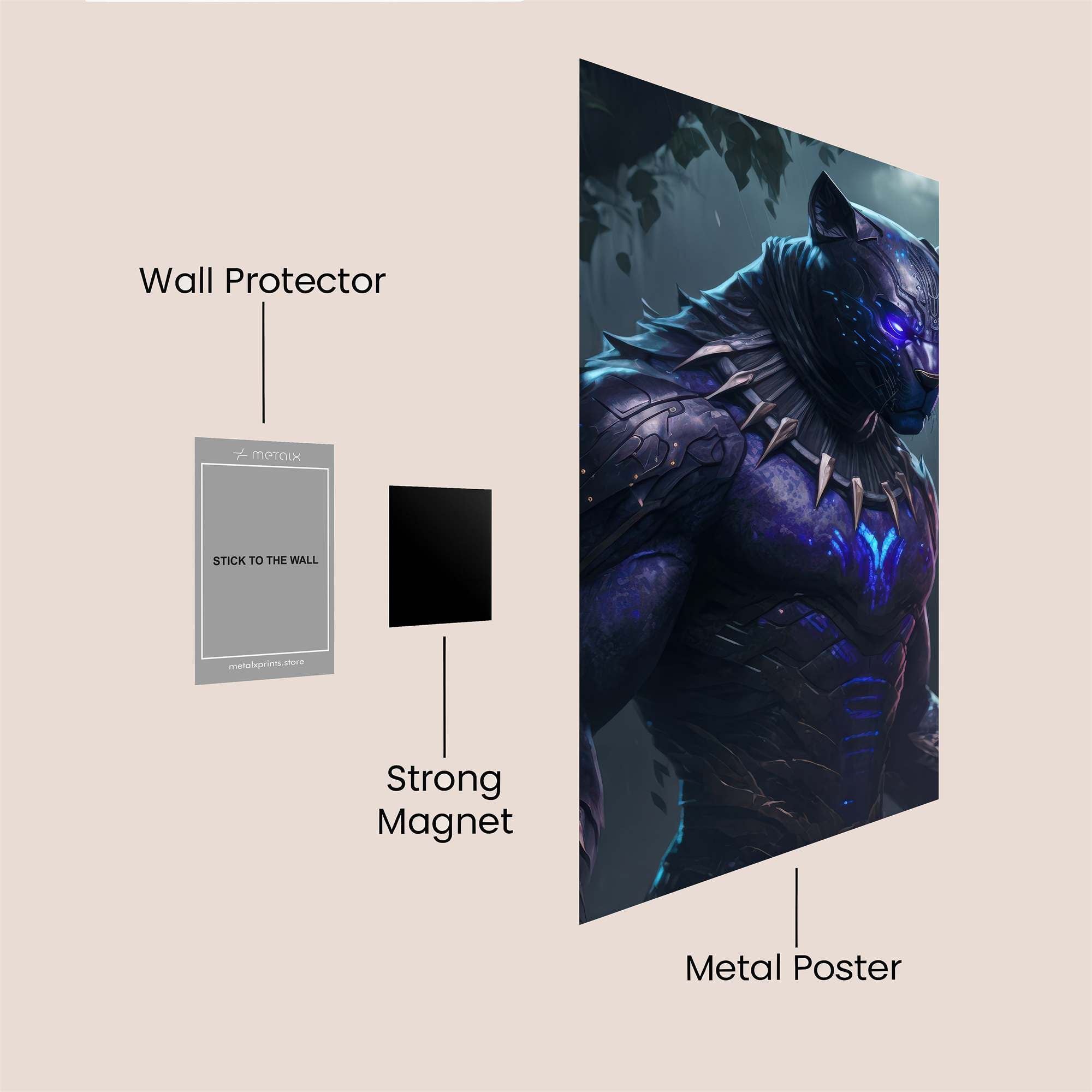 Panther Mystic Safe Wall Magnetic / M