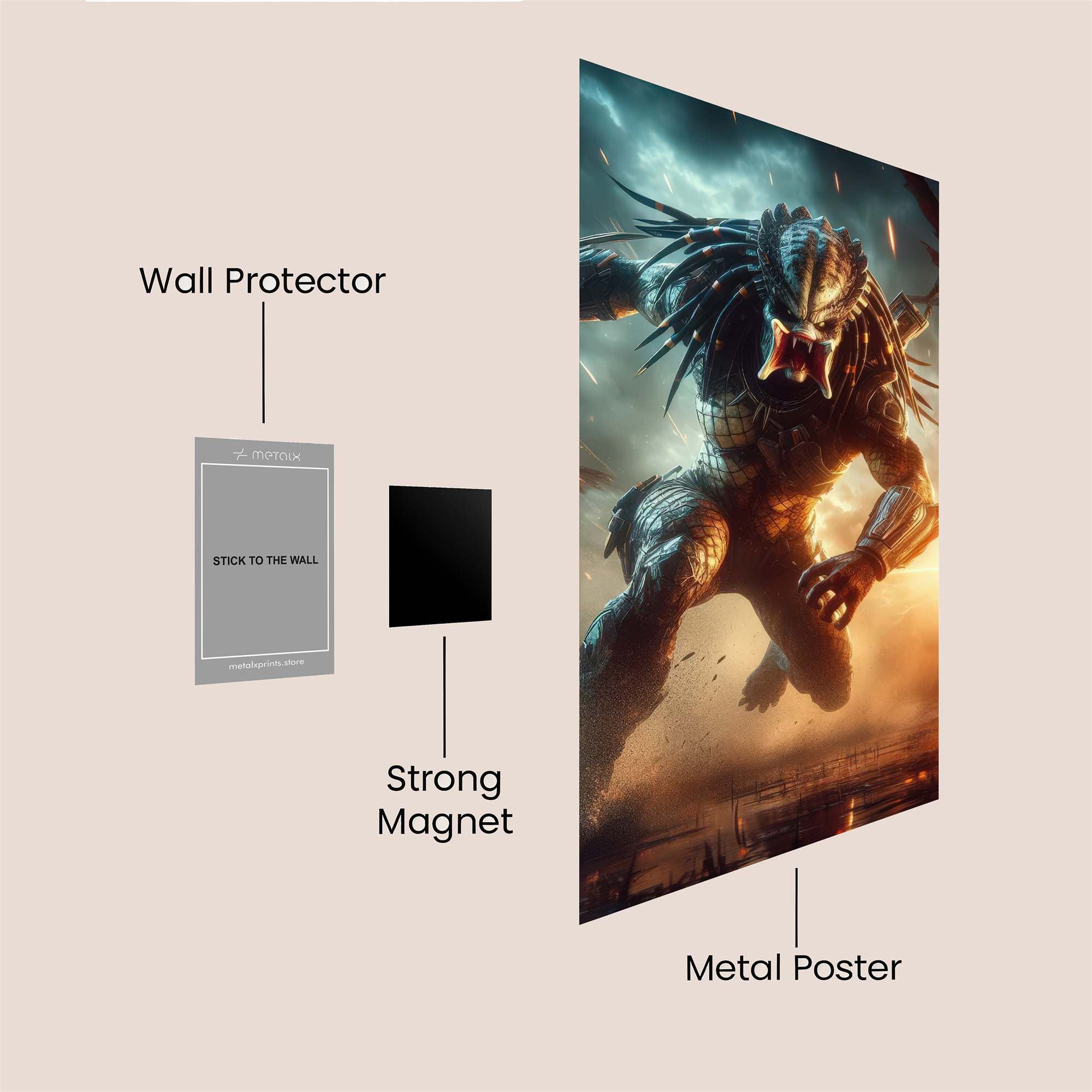 Predator Fury Safe Wall Magnetic / M