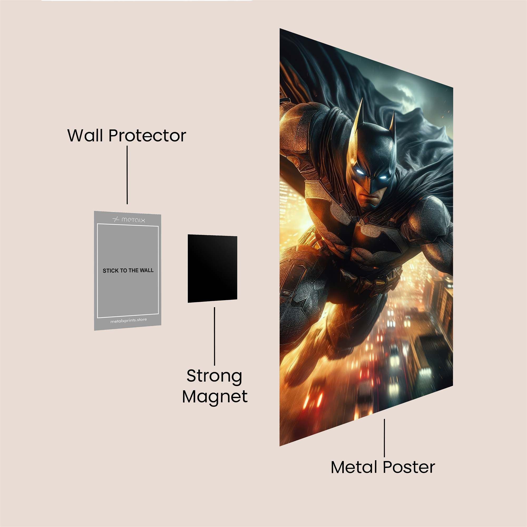 Batman Intrepid Safe Wall Magnetic / M