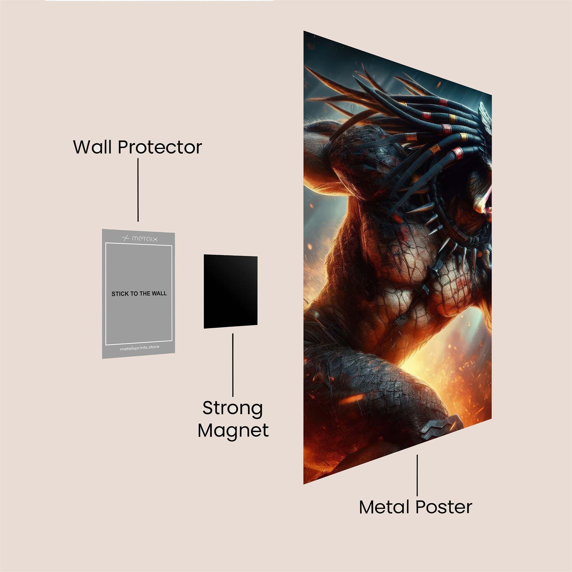 Predator Frenzy Safe Wall Magnetic / M
