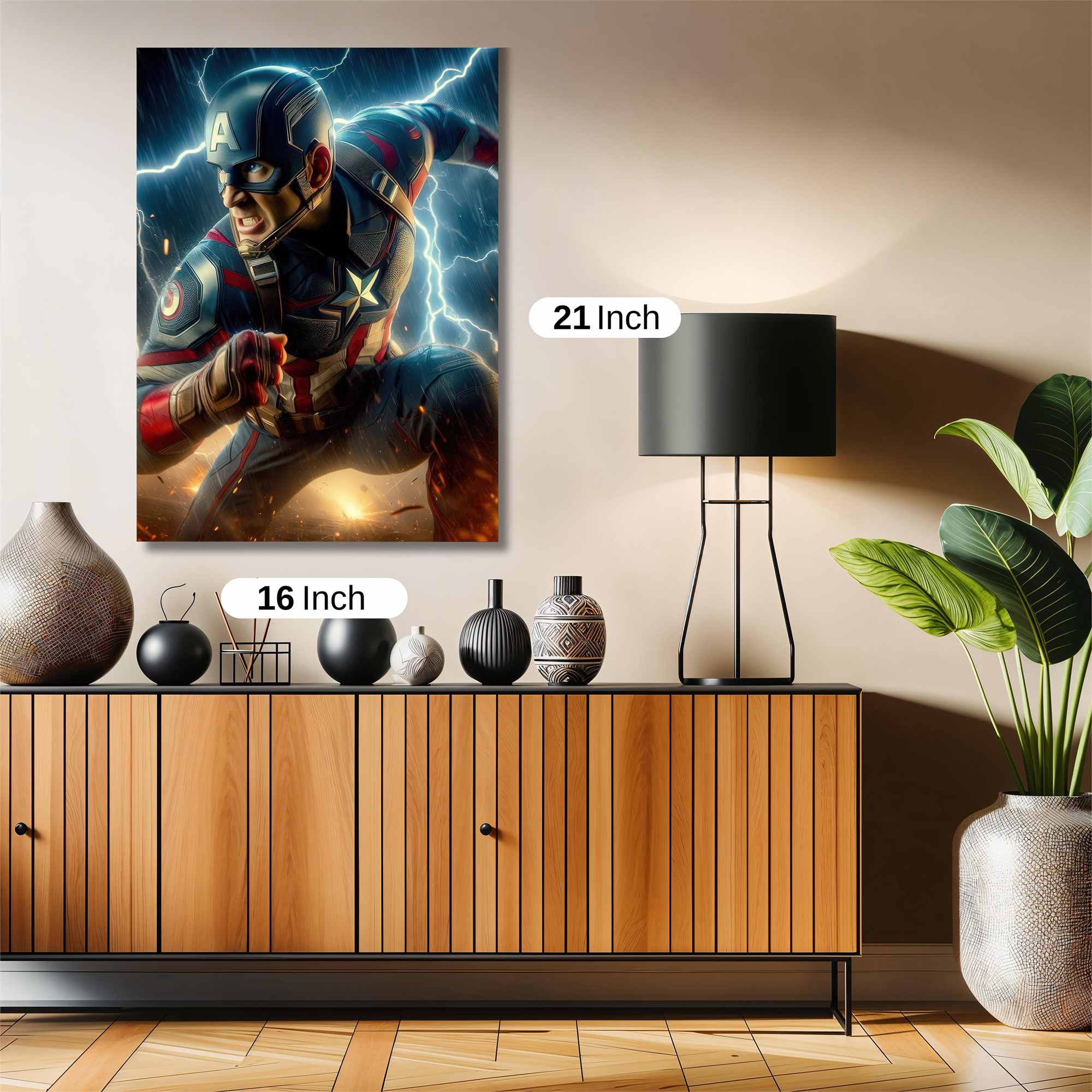 Captain Thunderous Safe Wall Magnetic / M