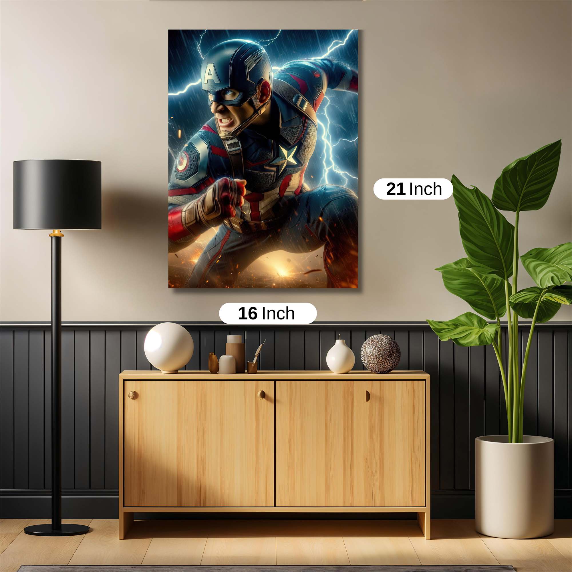 Captain Thunderous Safe Wall Magnetic / M