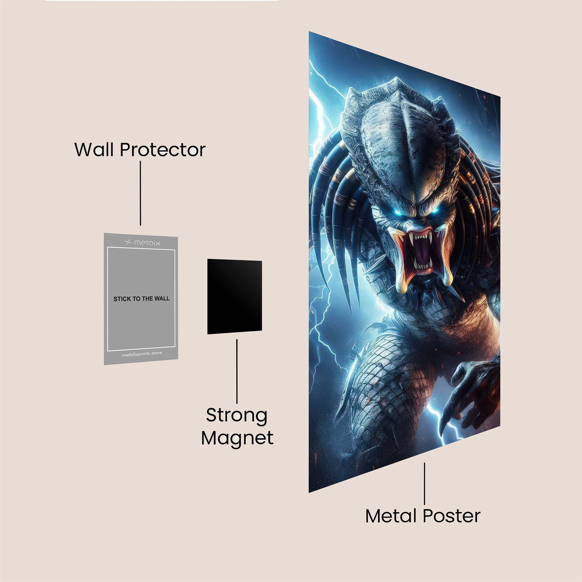 Predator Rage Safe Wall Magnetic / M