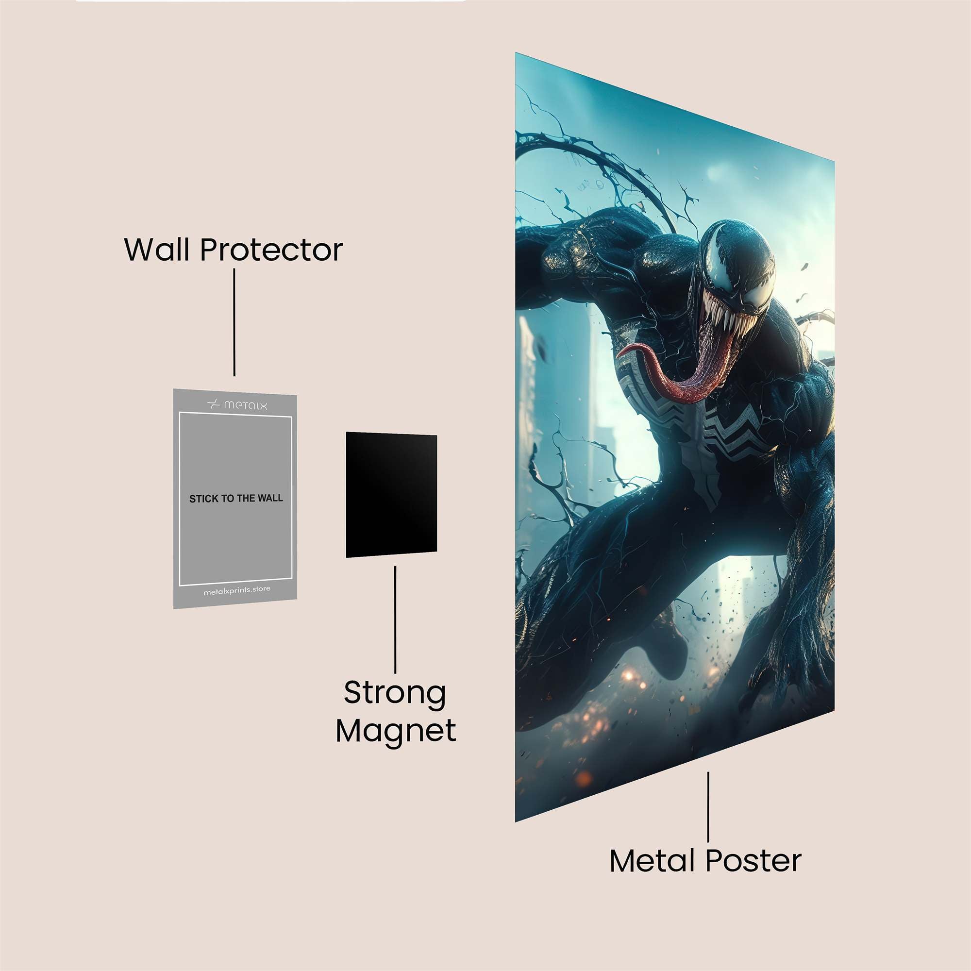 Venom Unleashed Safe Wall Magnetic / M