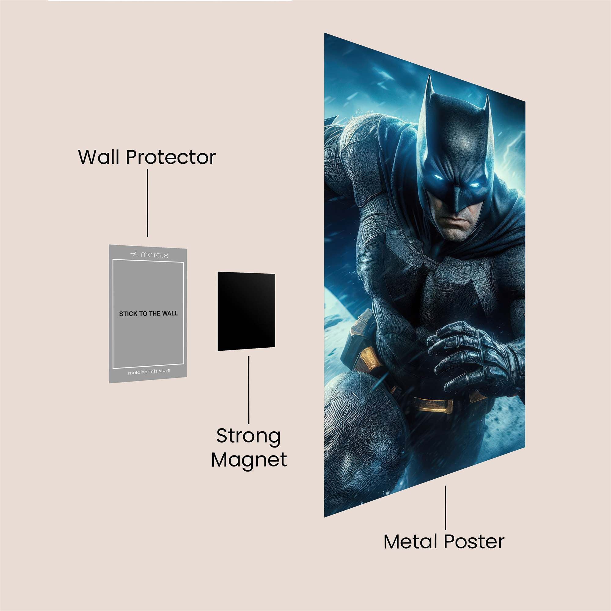 Batman Resolute Safe Wall Magnetic / M