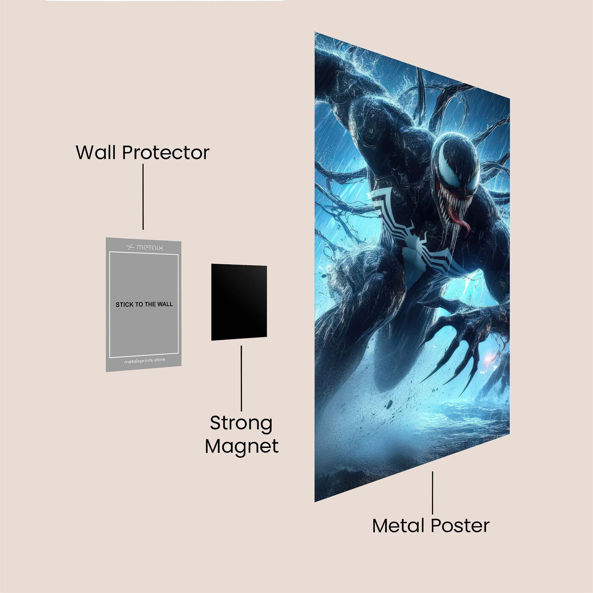 Venom Unleashed Safe Wall Magnetic / M