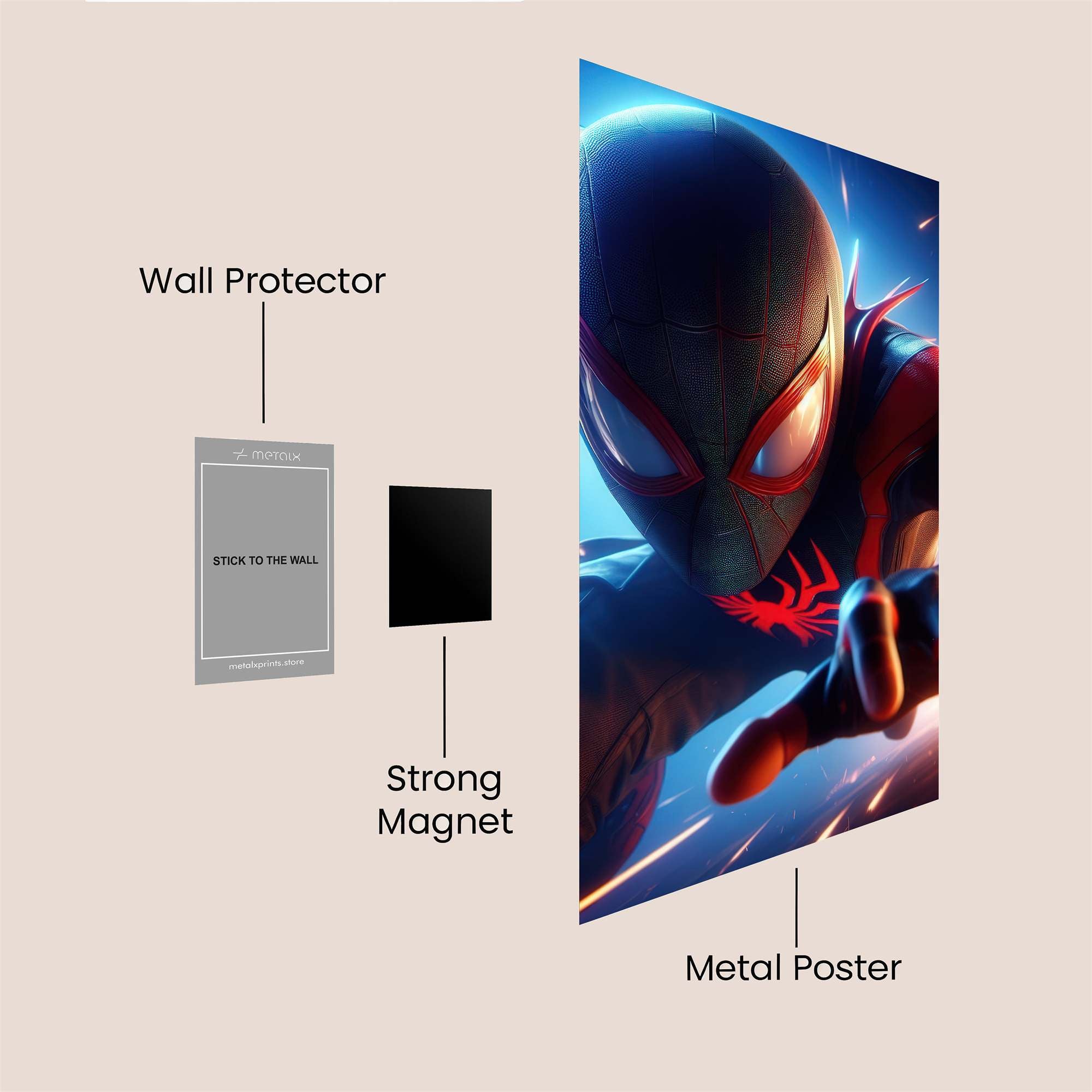 Miles Menacing Safe Wall Magnetic / M