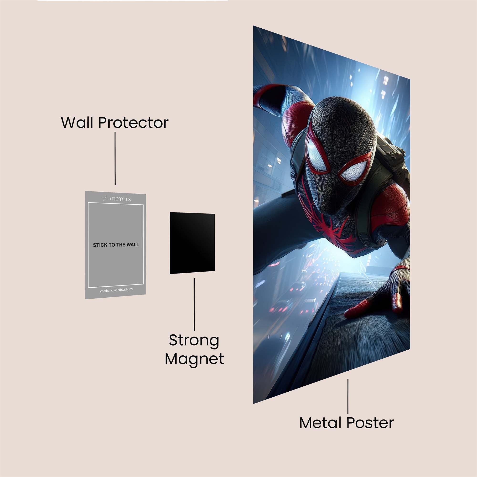 Miles Menacing Safe Wall Magnetic / M