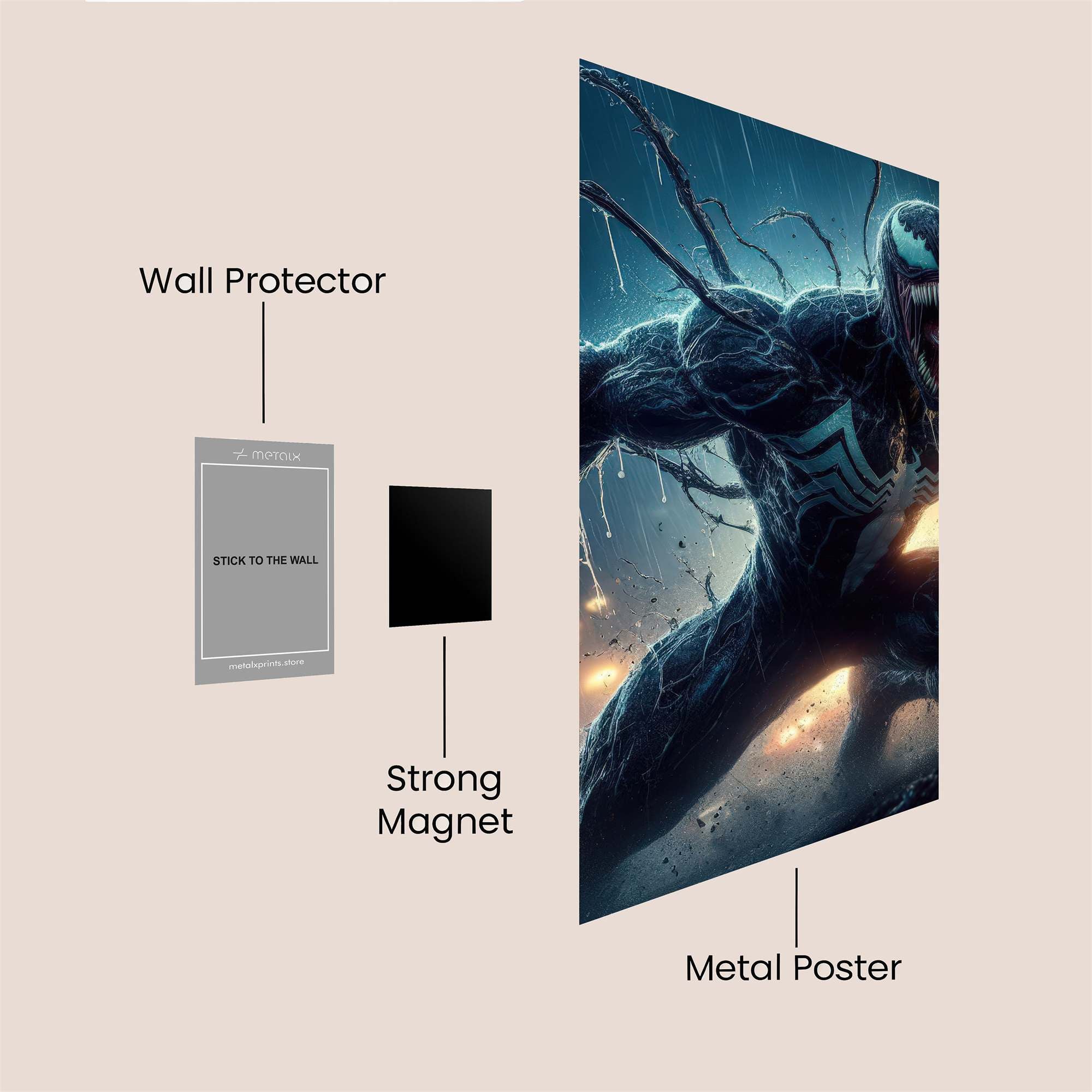 Venom Rampage Safe Wall Magnetic / M
