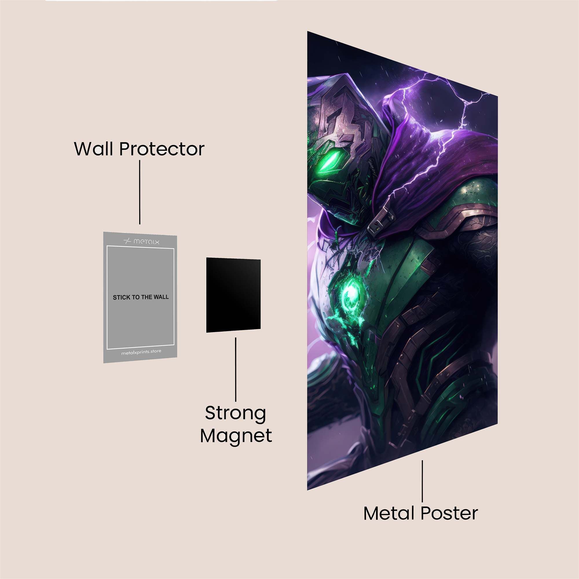 Electro Warrior Safe Wall Magnetic / M