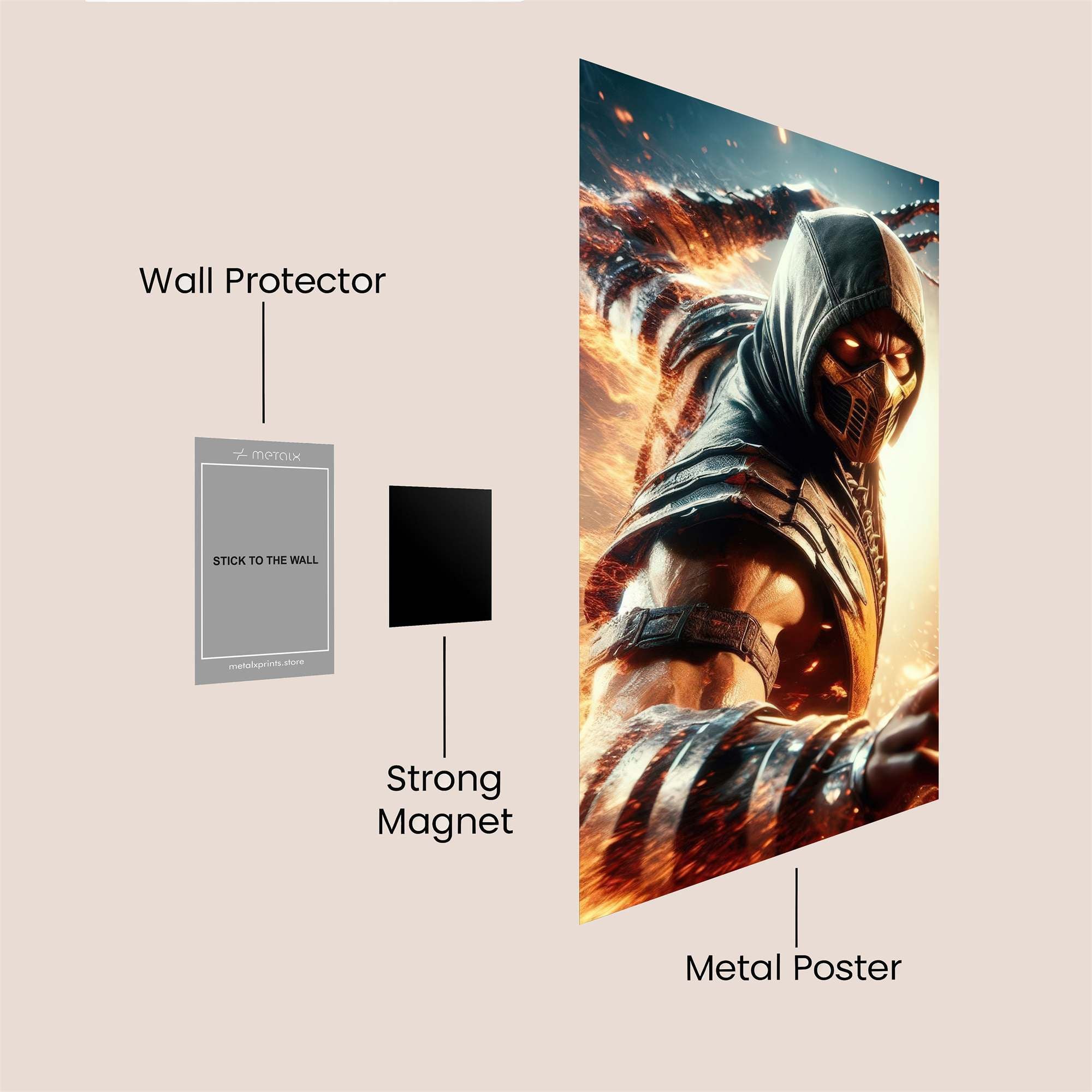 Scorpion Inferno Safe Wall Magnetic / M