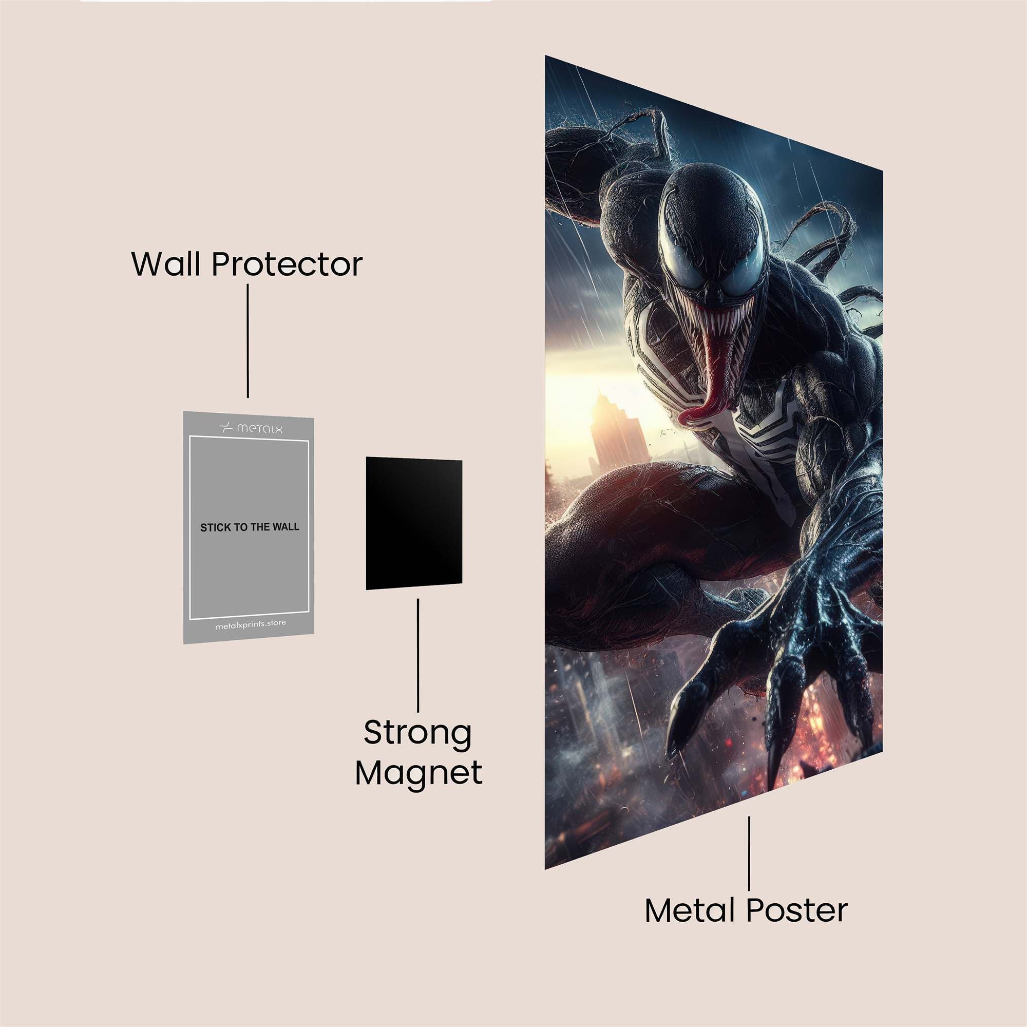 Venom Unleashed Safe Wall Magnetic / M