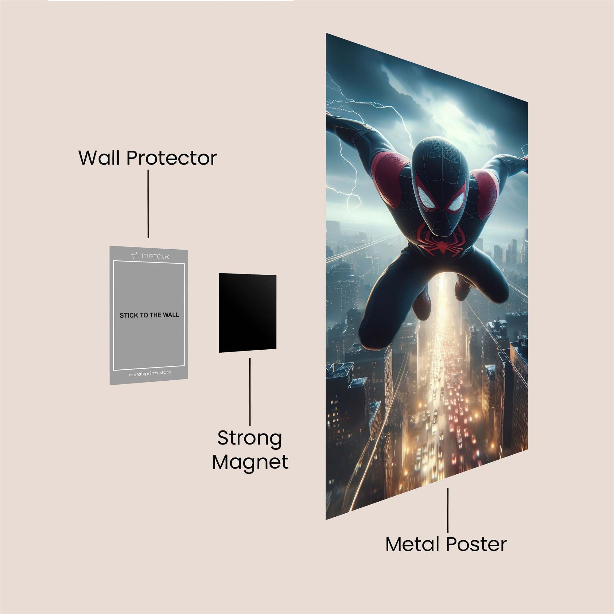 Spider Surge Safe Wall Magnetic / M