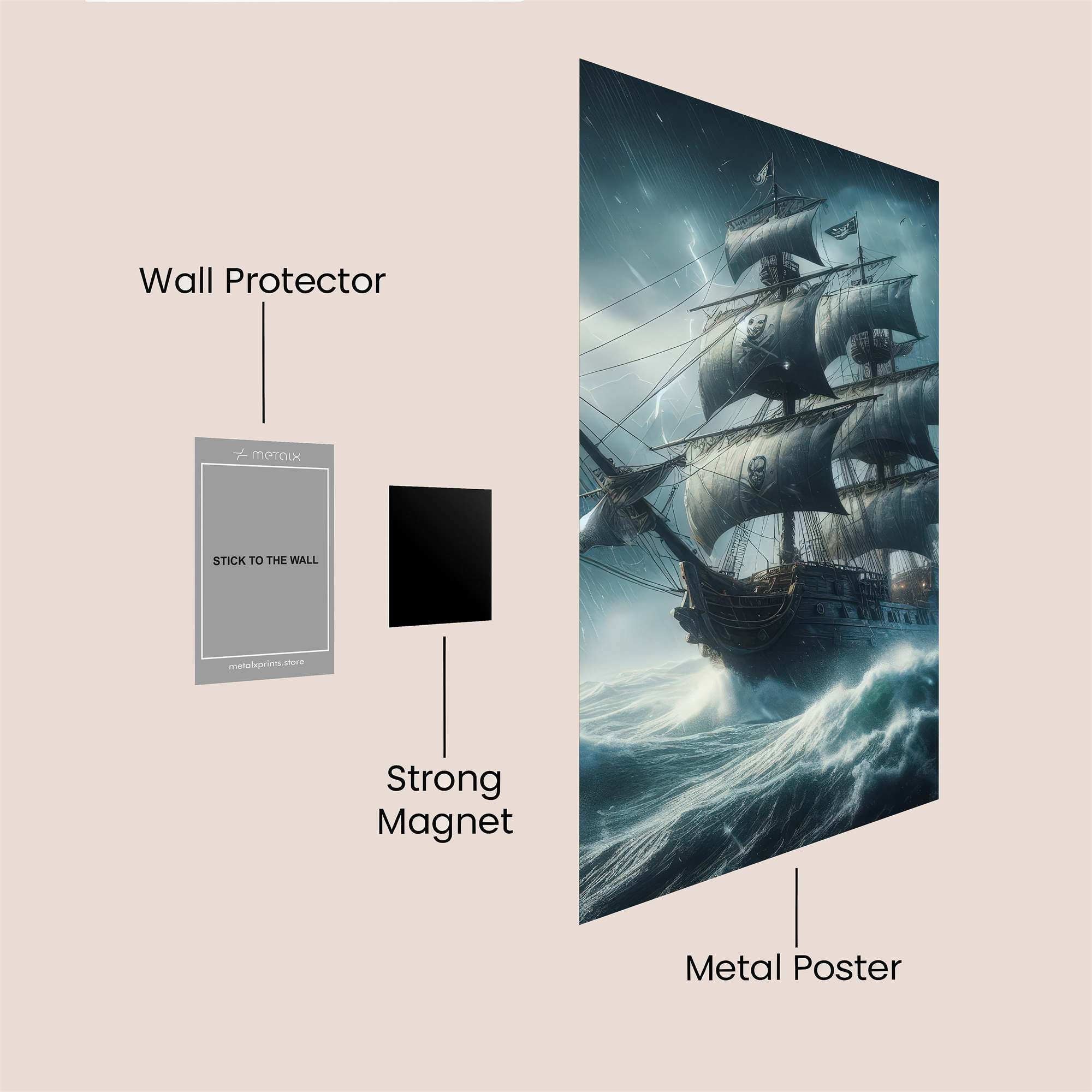 Blackbeard's Tempest Safe Wall Magnetic / M