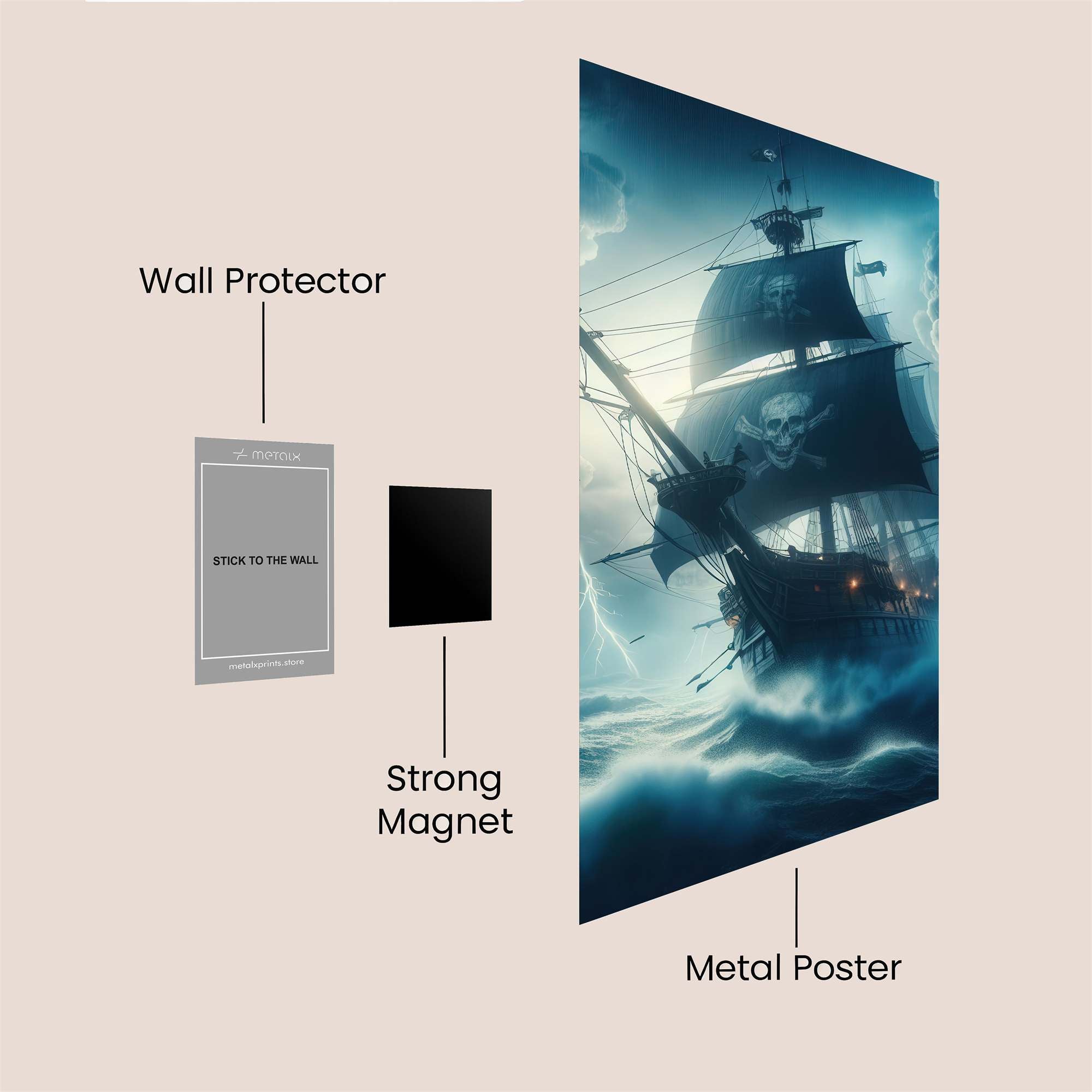 Blackbeard's Tempest Safe Wall Magnetic / M