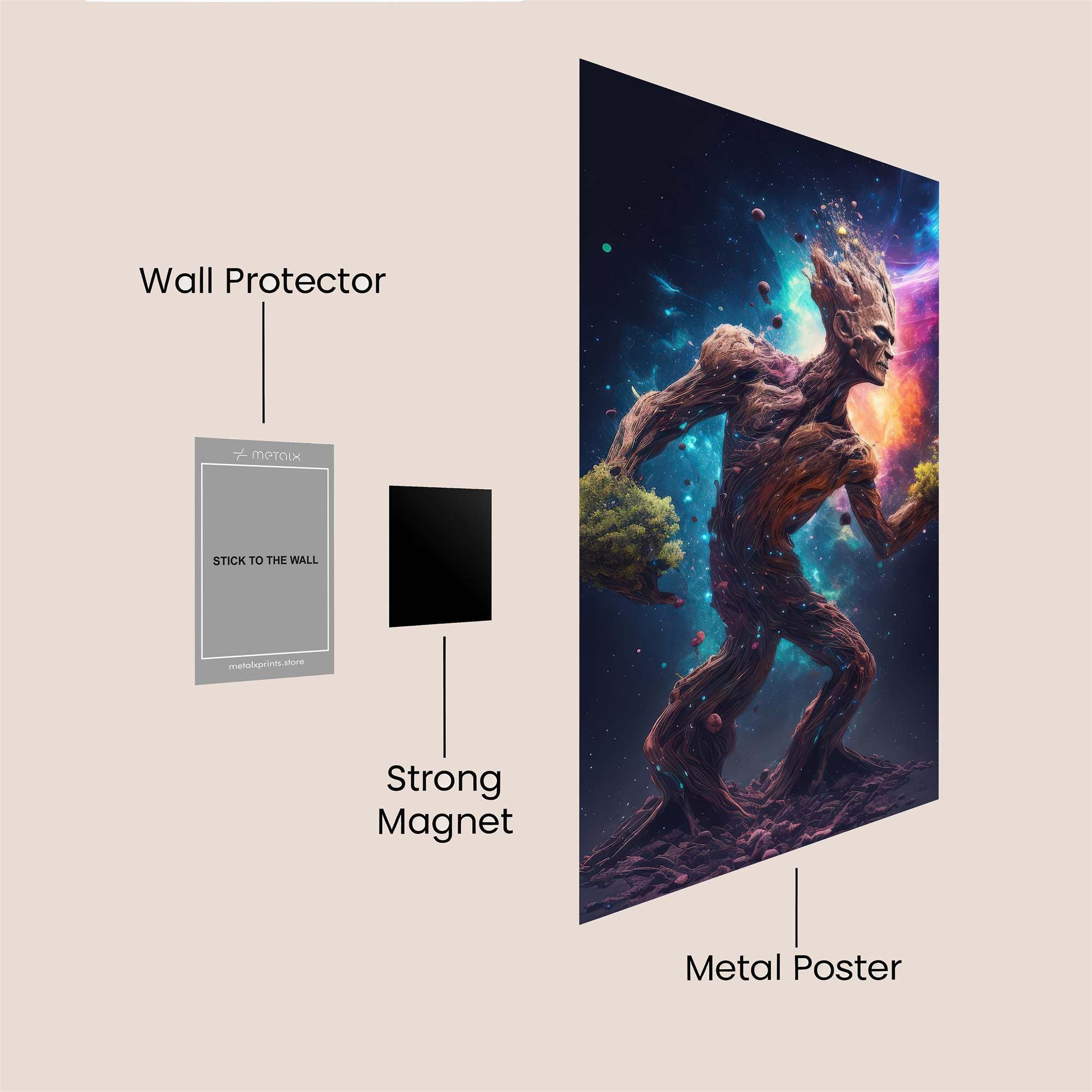Groot Cosmic Safe Wall Magnetic / M