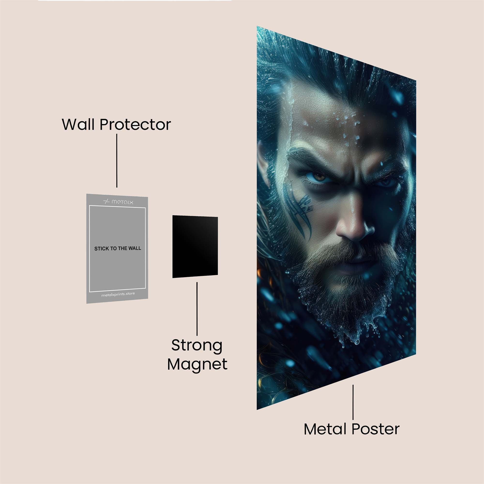 Aquaman Tempest Safe Wall Magnetic / M