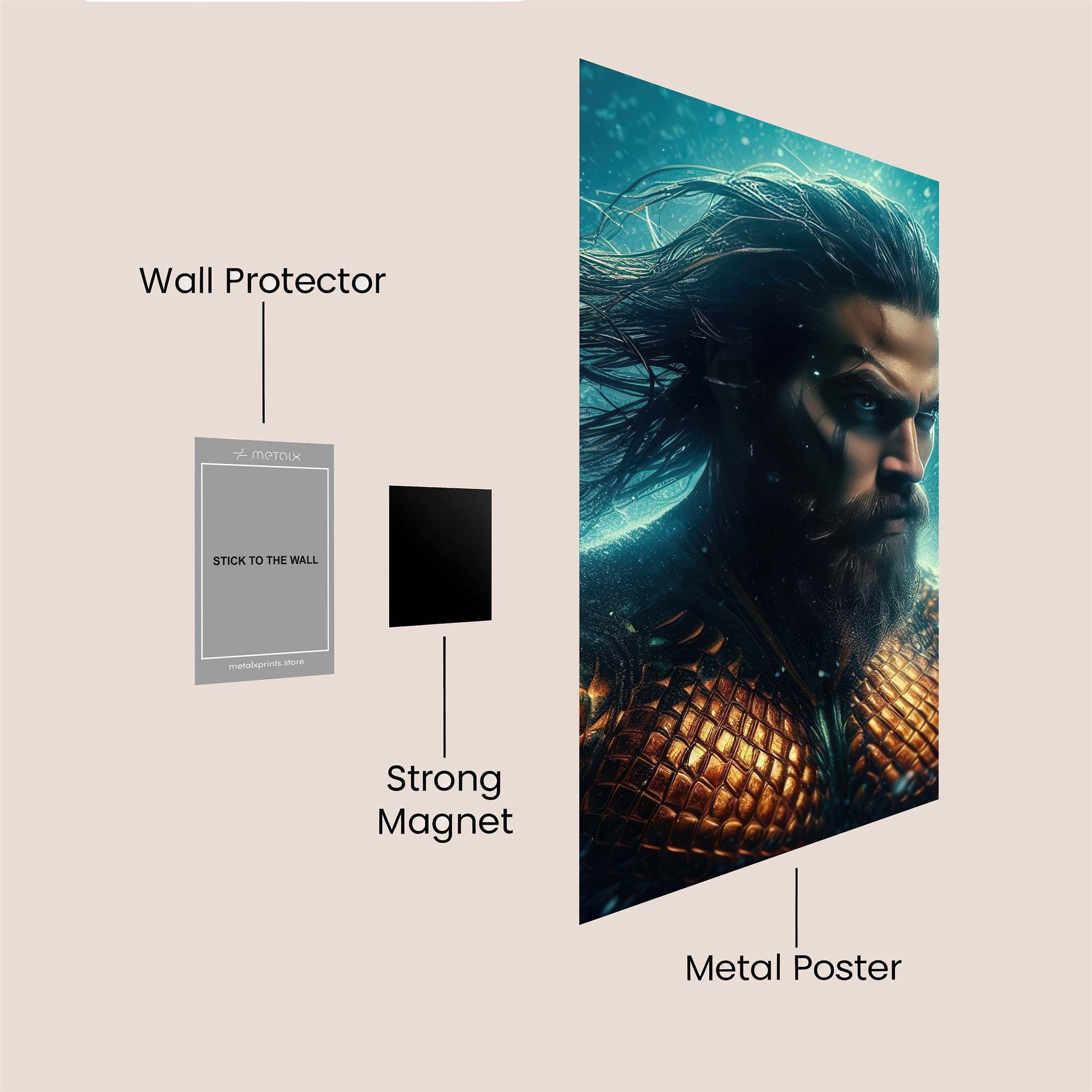 Aquaman Regal Safe Wall Magnetic / M