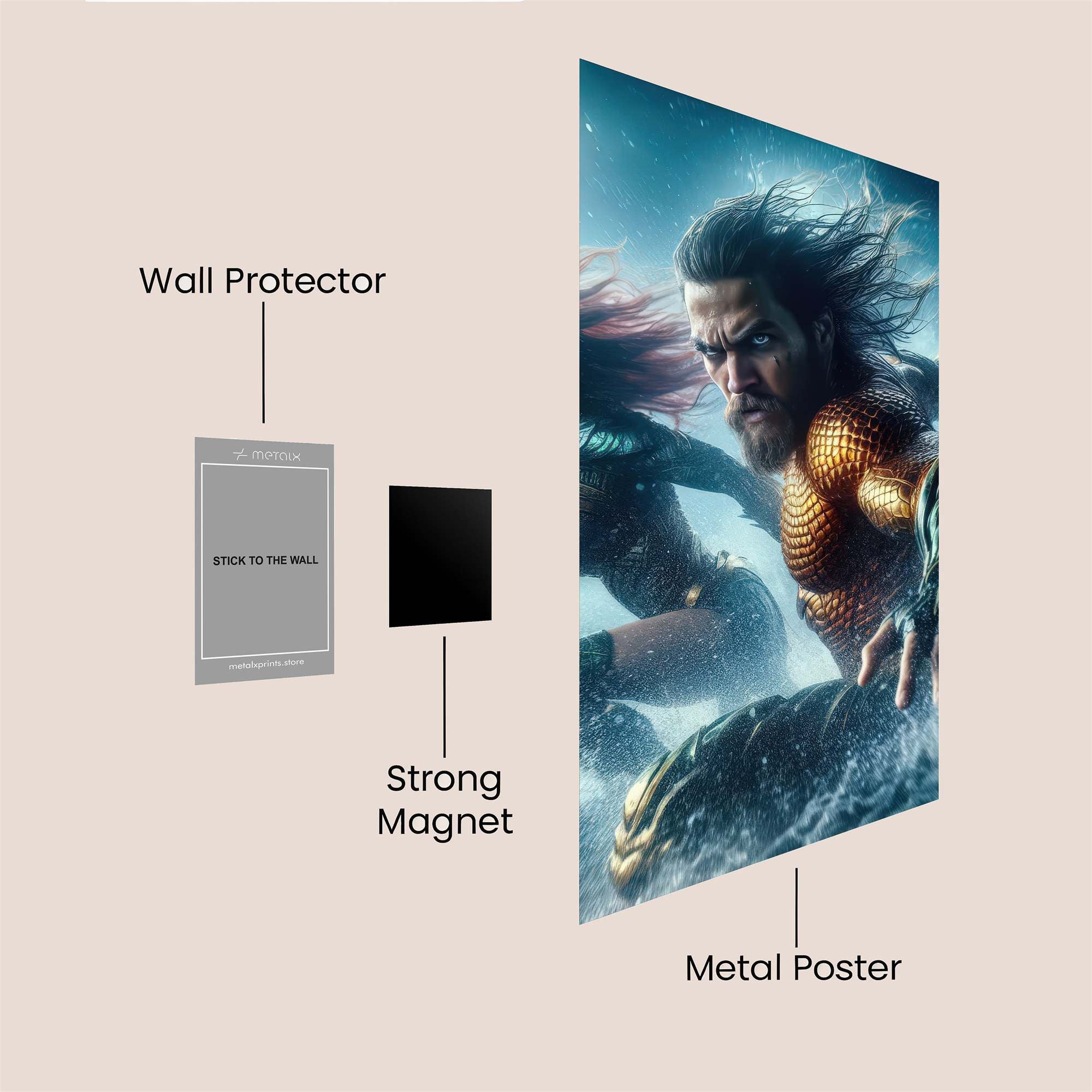 Aquaman Resolute Safe Wall Magnetic / M