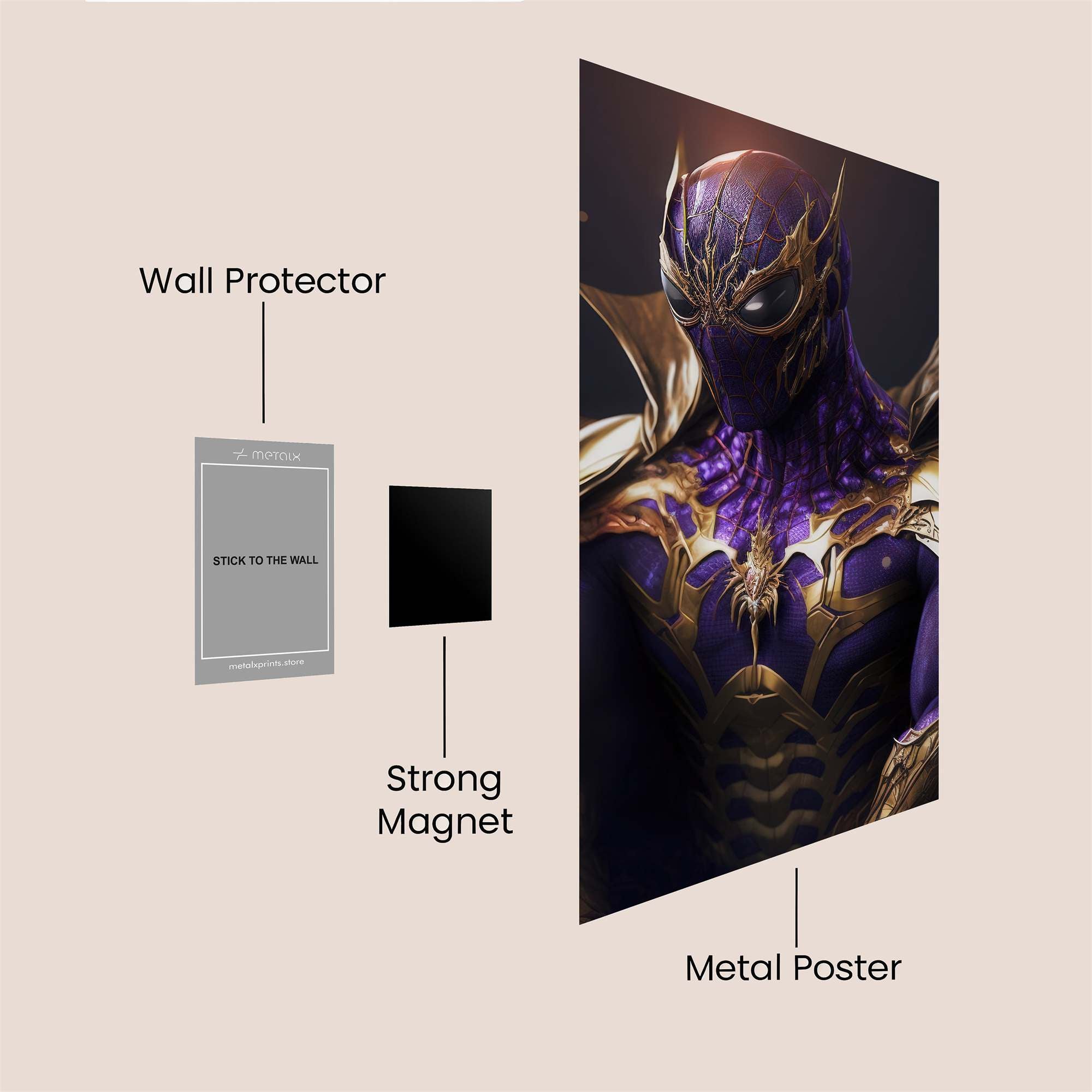 Spider-Majestic Safe Wall Magnetic / M