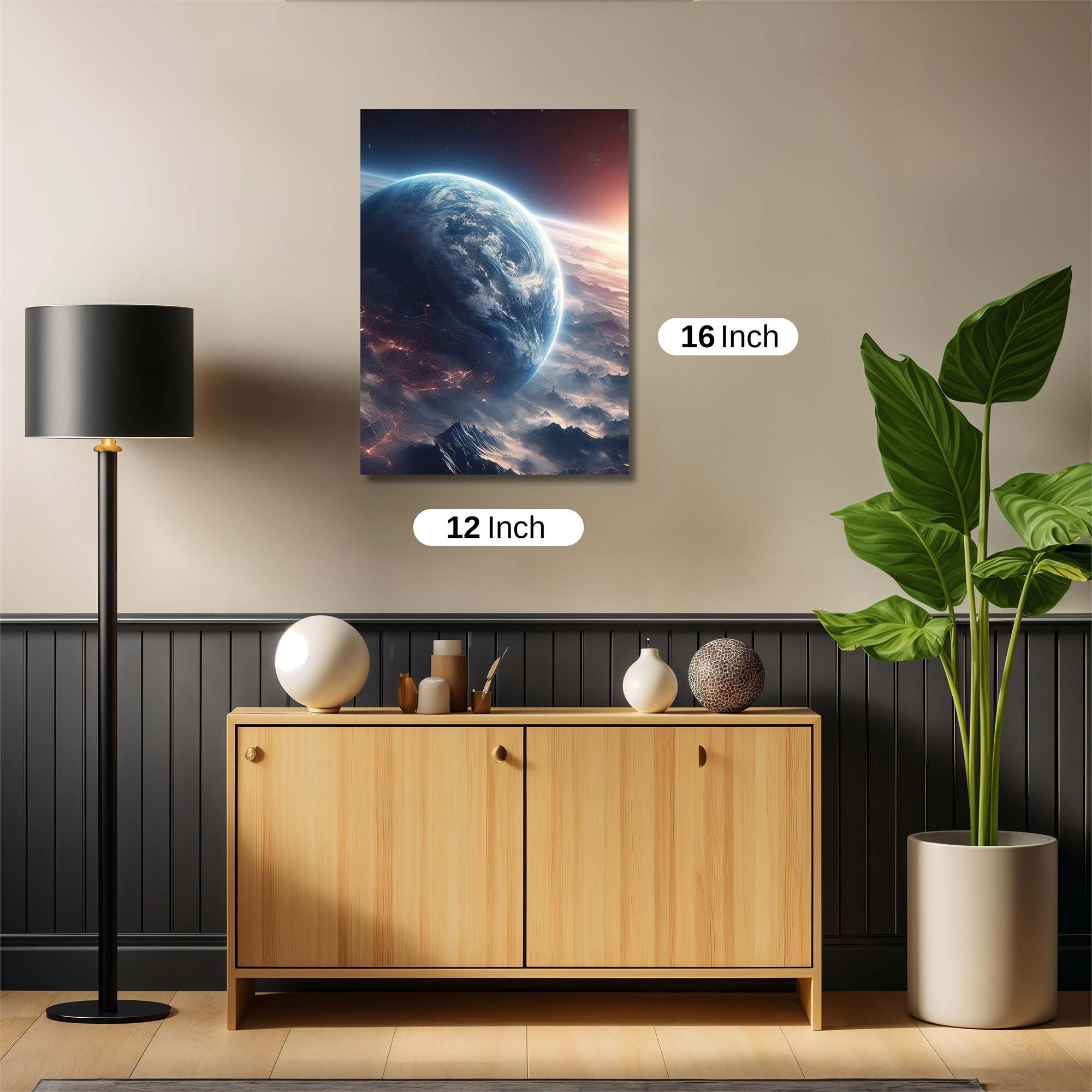 Earth Ablaze Safe Wall Magnetic / M